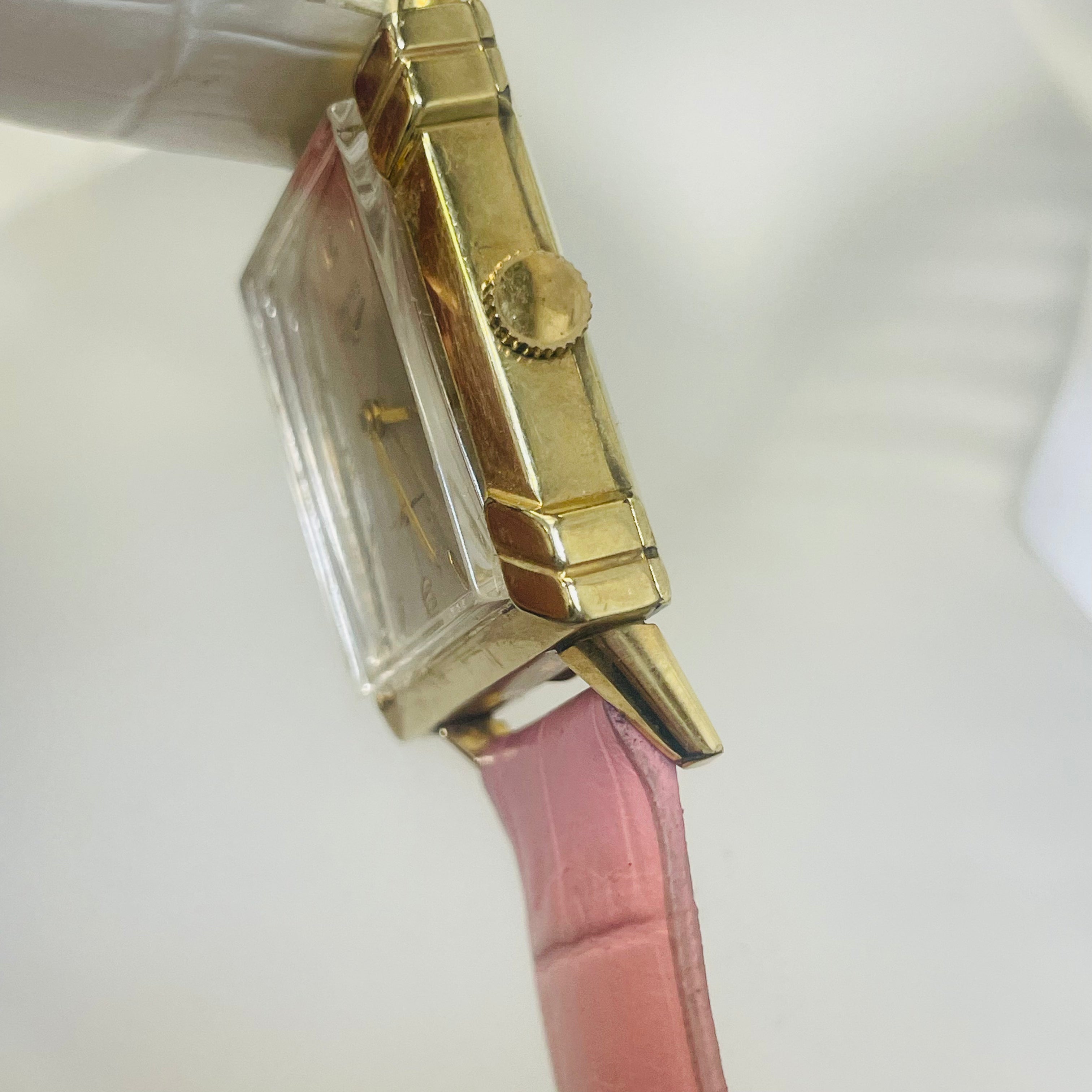 26mm Vintage Longines Gold Filled Tank Wrist Watch