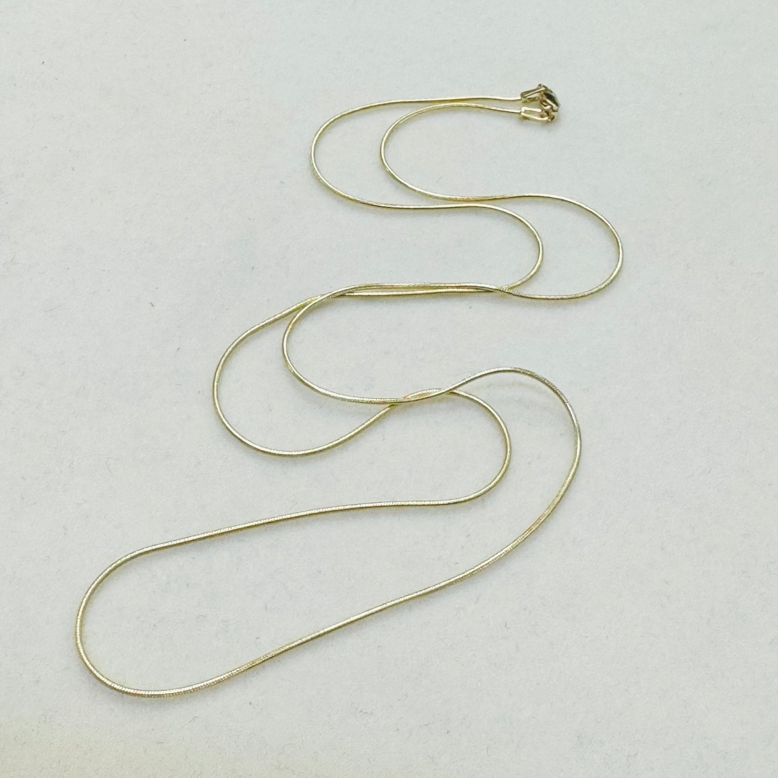 Solid 14K Yellow Gold Snake Chain 20”