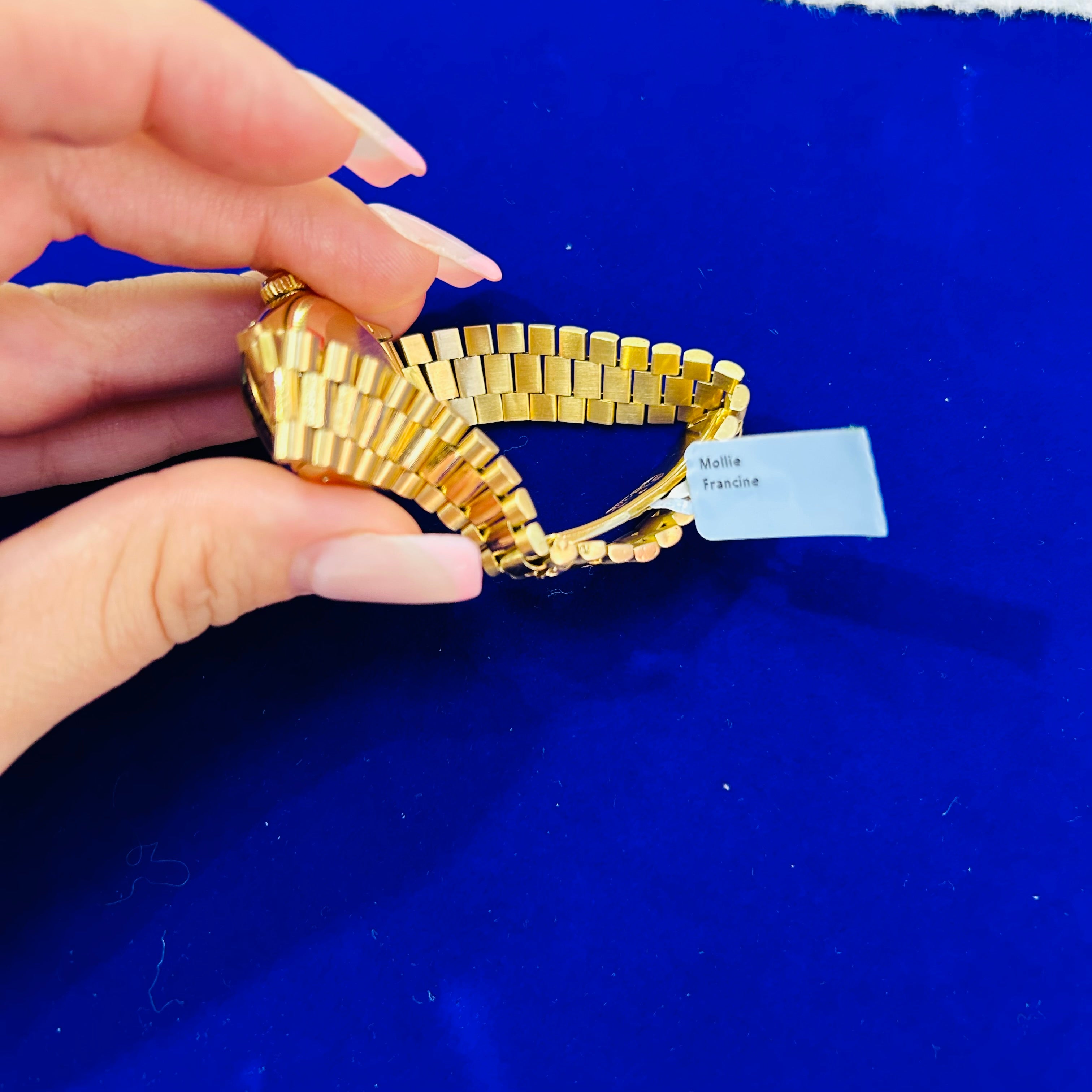 Vintage 18K Yellow Gold 26MM Oyster Perpetual Date Rolex Watch