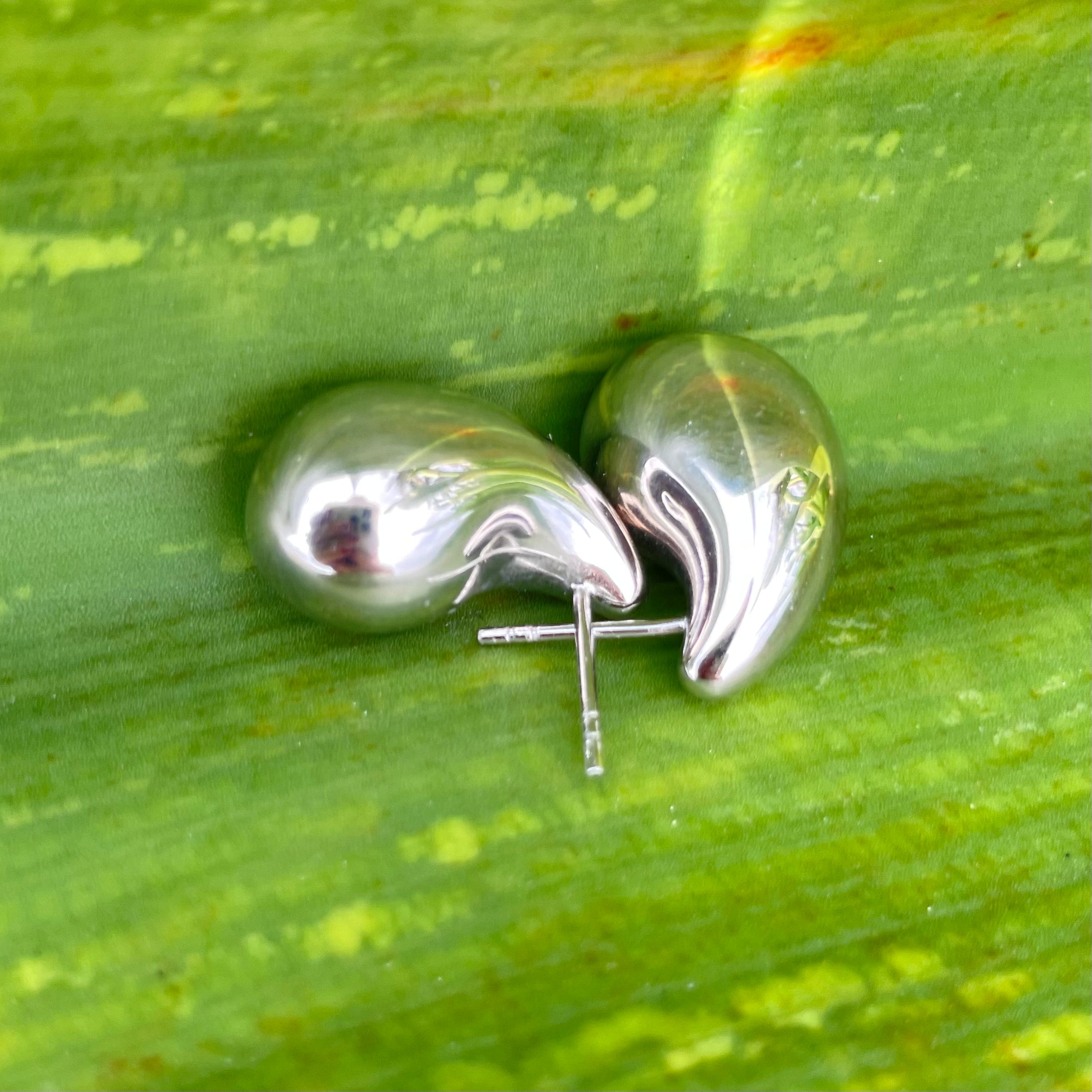 Sterling Sliver 925 Sleek Tear Drop Earrings