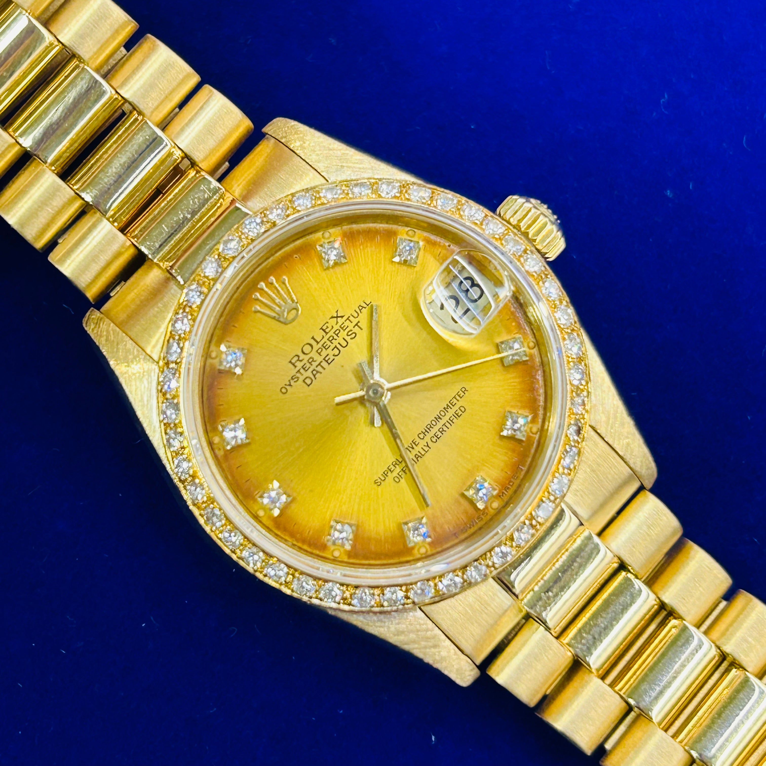 31mm President 18K Yellow Gold Rolex Watch 1988