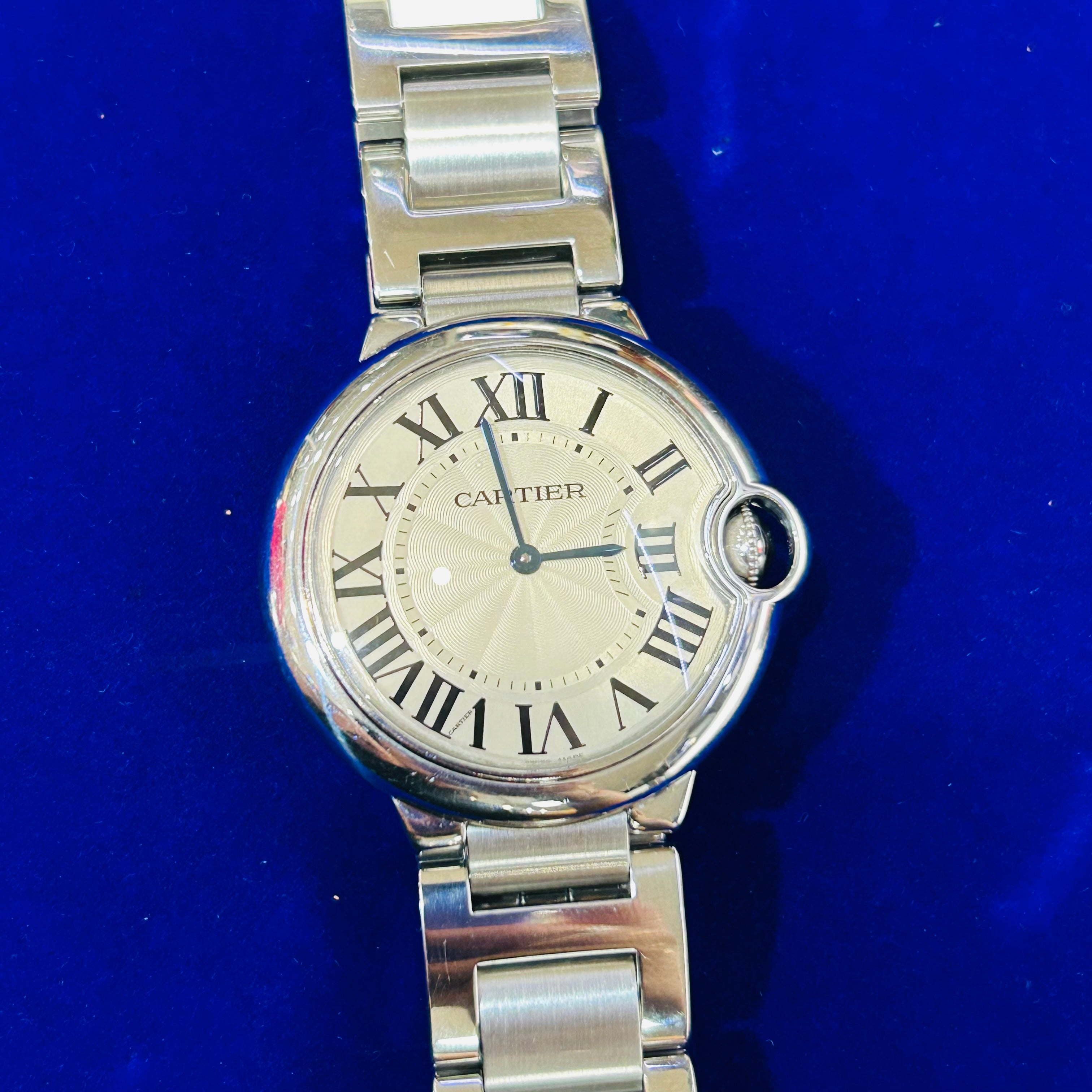 Cartier Ballon Bleu 36mm Stainless Steel Automatic With Papers Watch