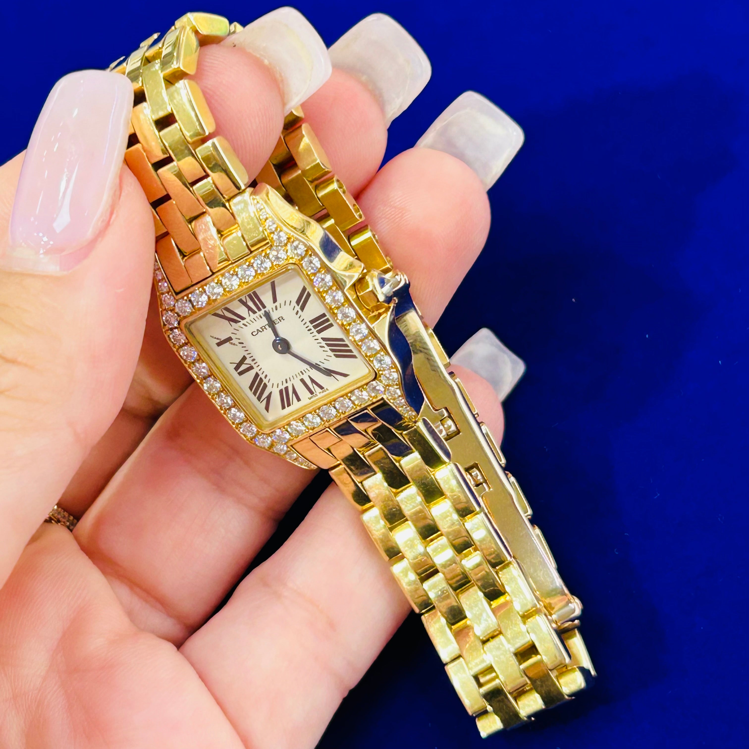 20mm Cartier 18K Yellow Gold Santos Demoiselle Wrist Watch 2014