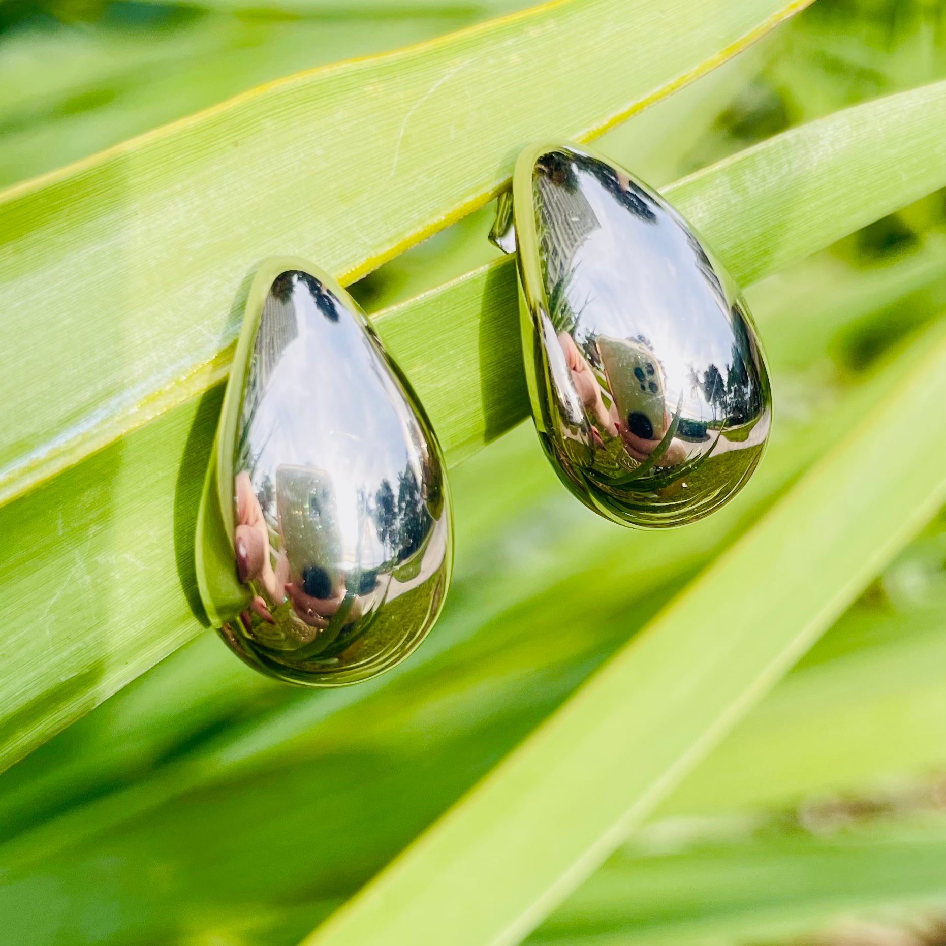 Sterling Sliver 925 Sleek Tear Drop Earrings