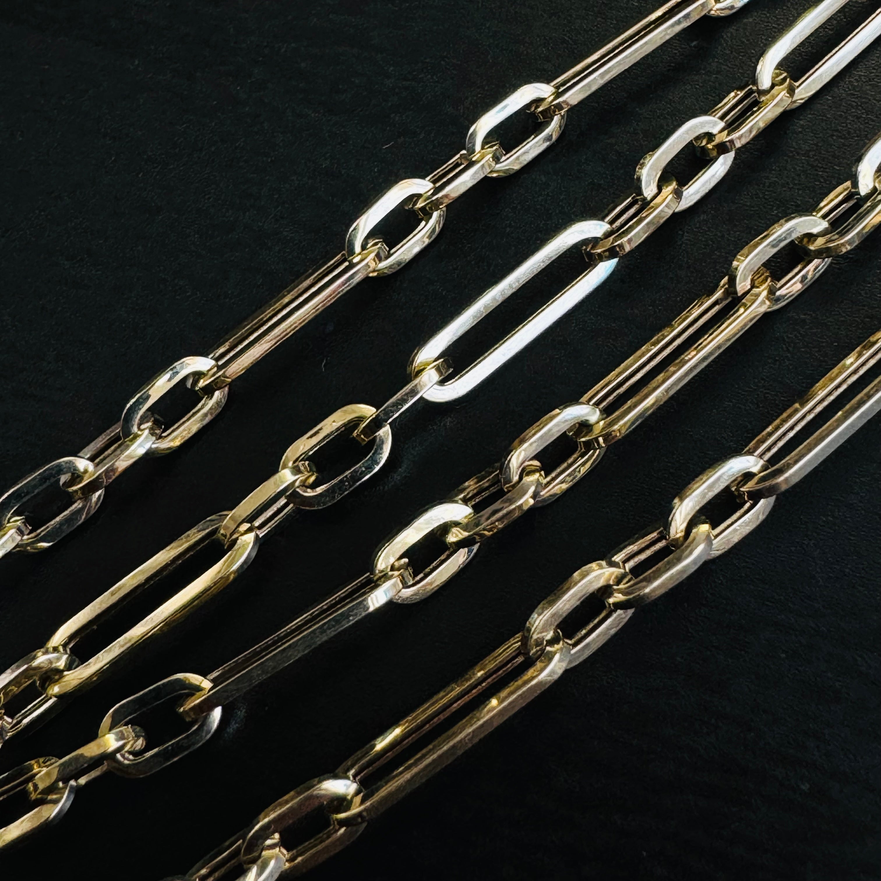20” Multi Link Necklace 14K Yellow Gold 4mm