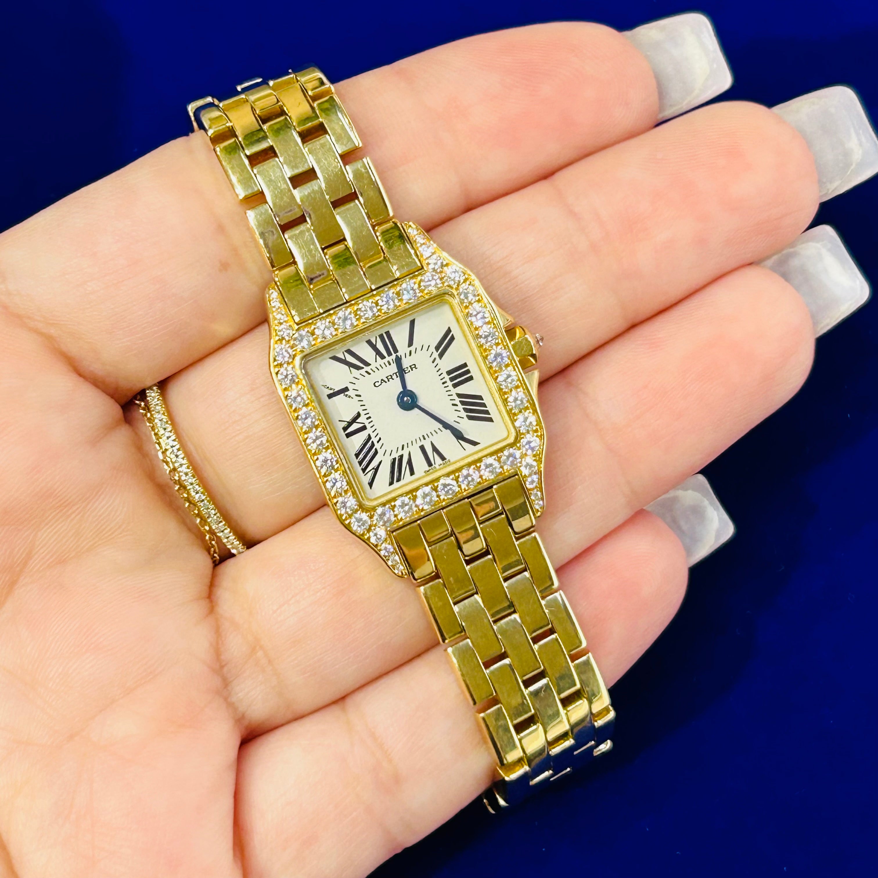 20mm Cartier 18K Yellow Gold Santos Demoiselle Wrist Watch 2014