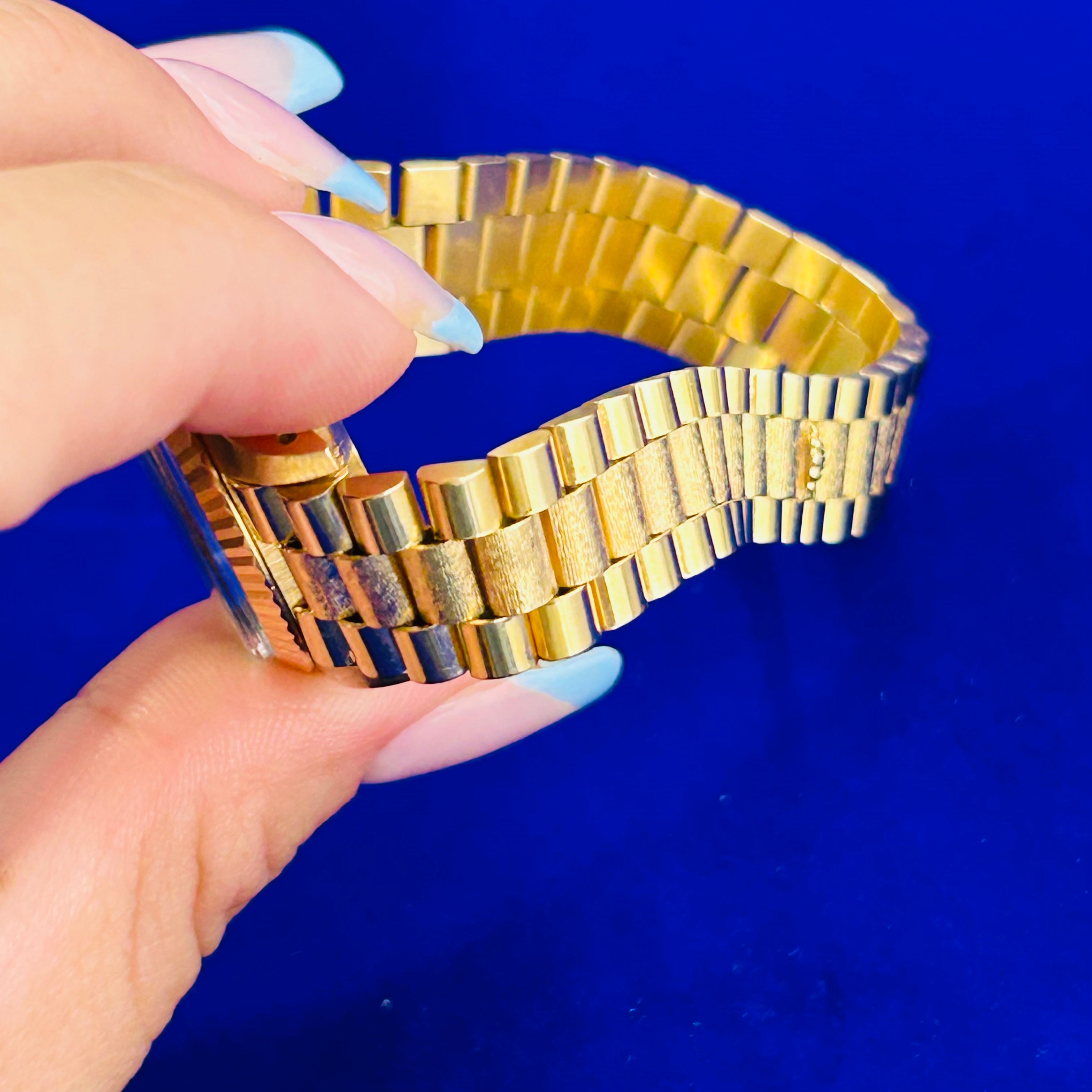 Vintage 18K Yellow Gold 26MM Oyster Jubilee Perpetual Datejust Rolex Watch Year 1983