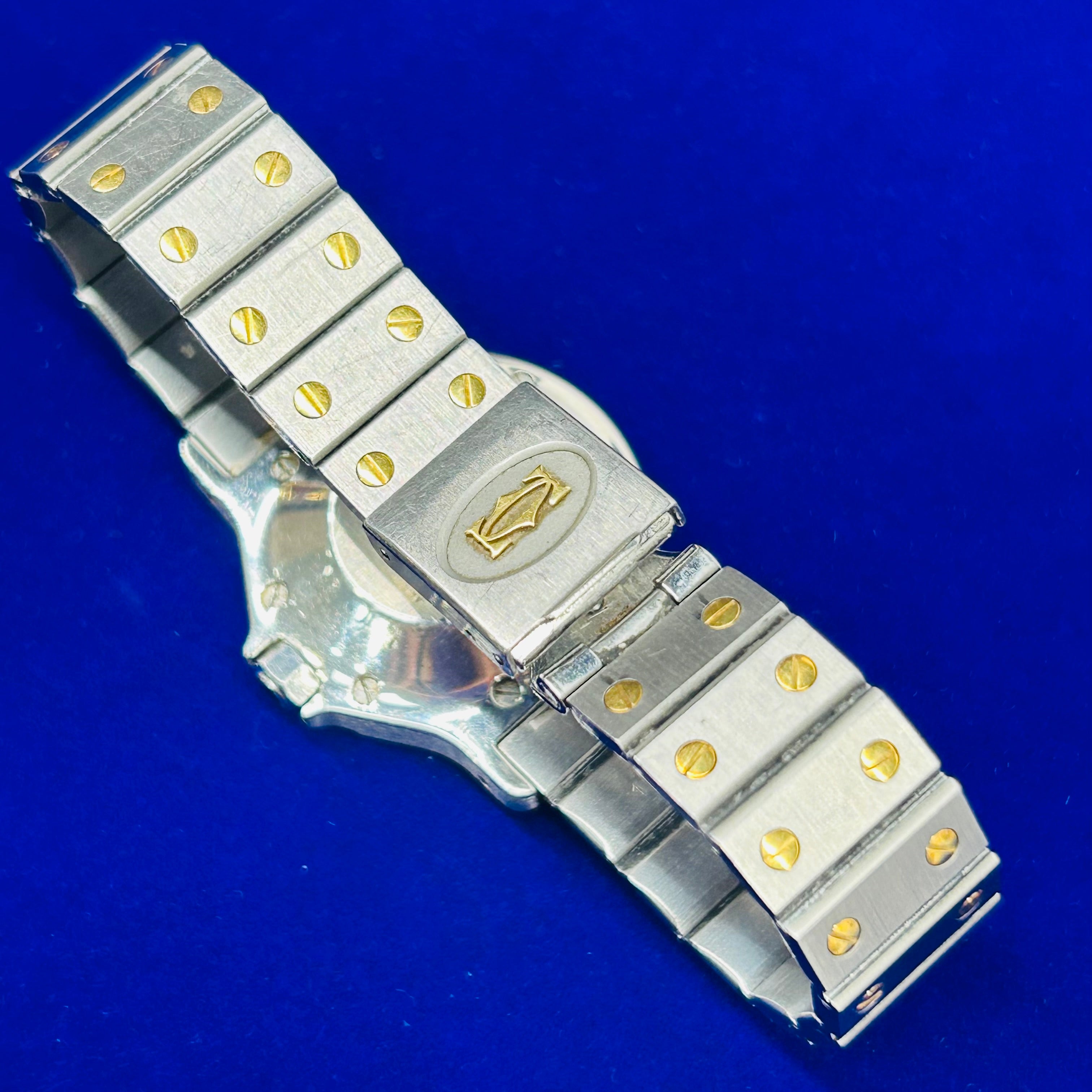 Cartier 18K Yellow Gold & Stainless Steel Octagon Satnos Automatic Wrist