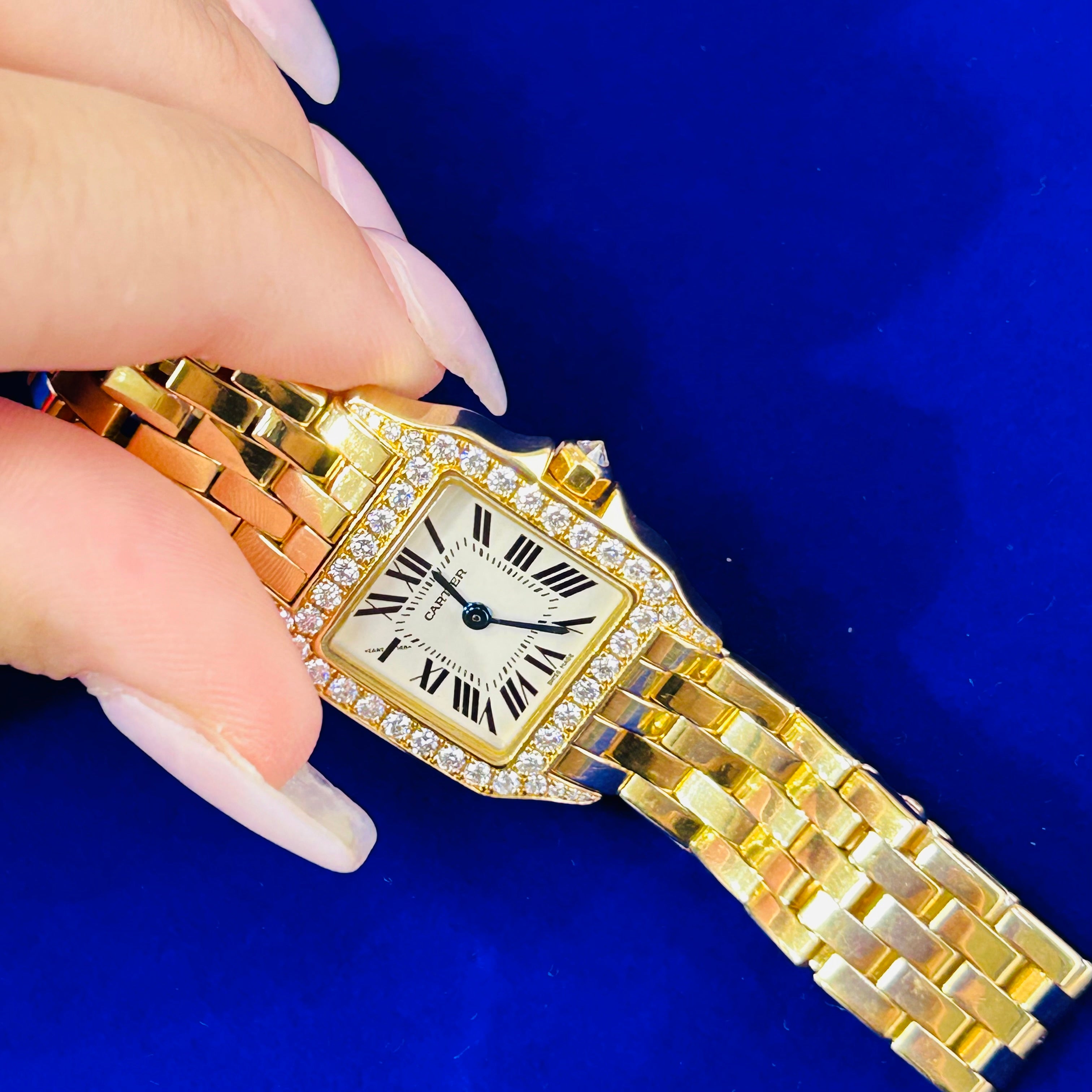 20mm Cartier 18K Yellow Gold Santos Demoiselle Wrist Watch 2014