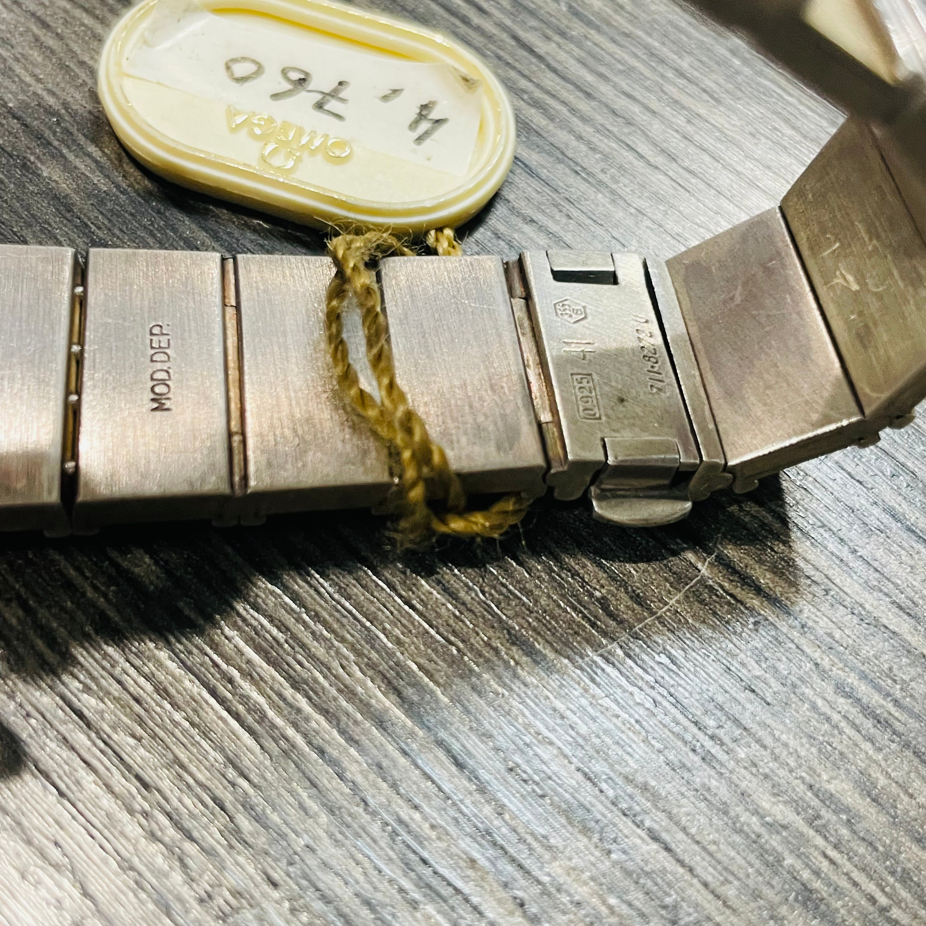 Omega De Ville Sterling Silver Gold Vermeil 1970s Vintage Unisex Wrist Watch New