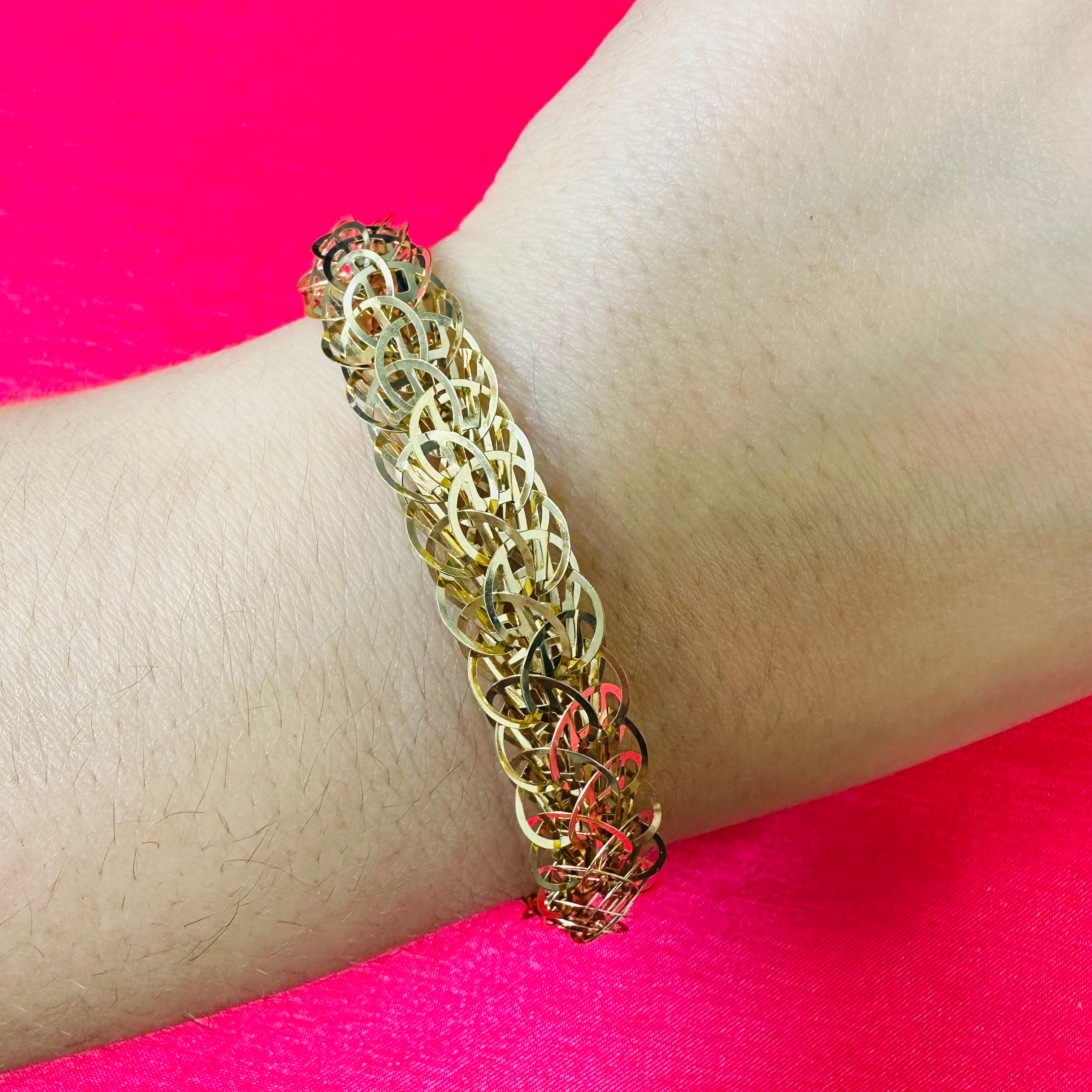 14K Yellow Gold Bracelet 7"