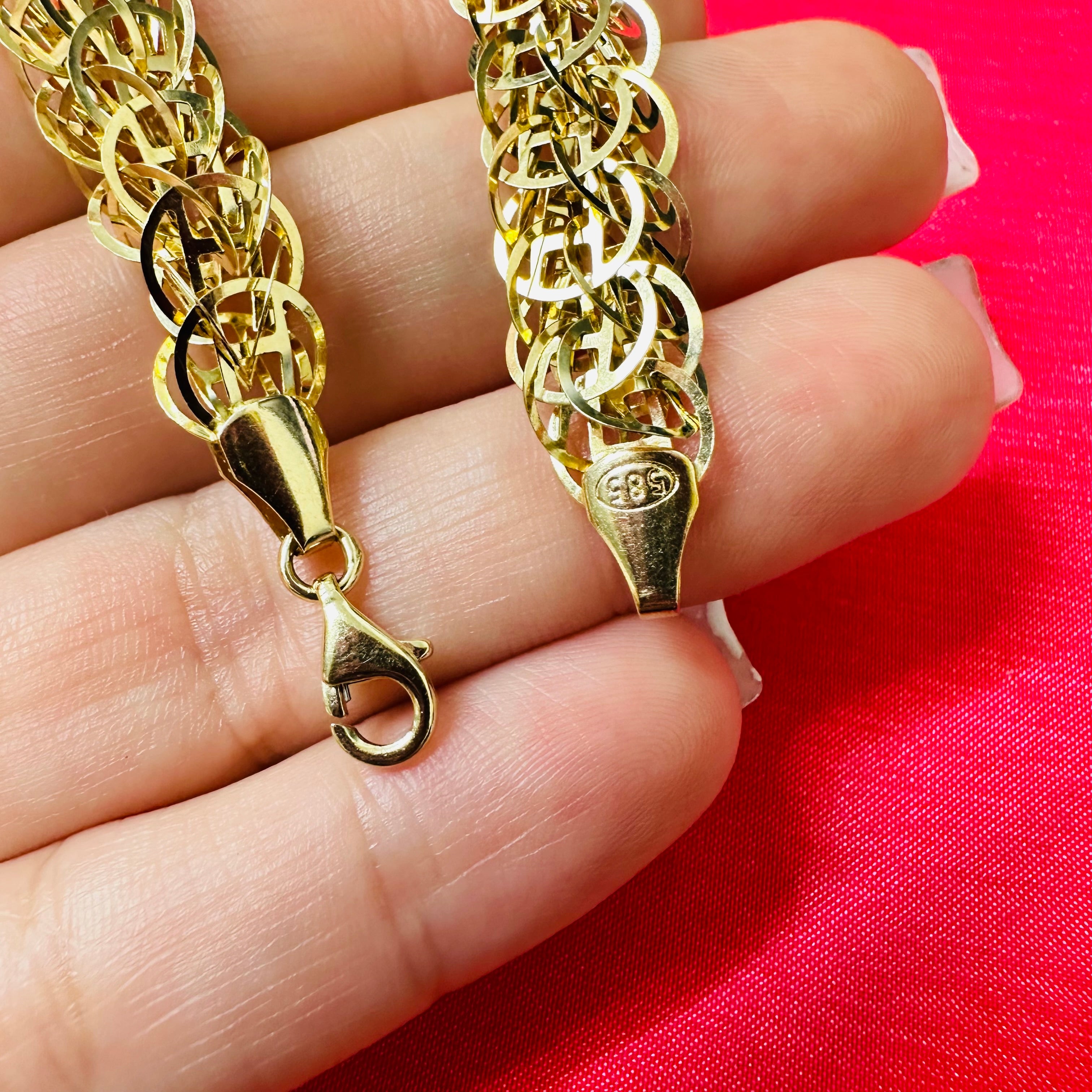 14K Yellow Gold Bracelet 7"