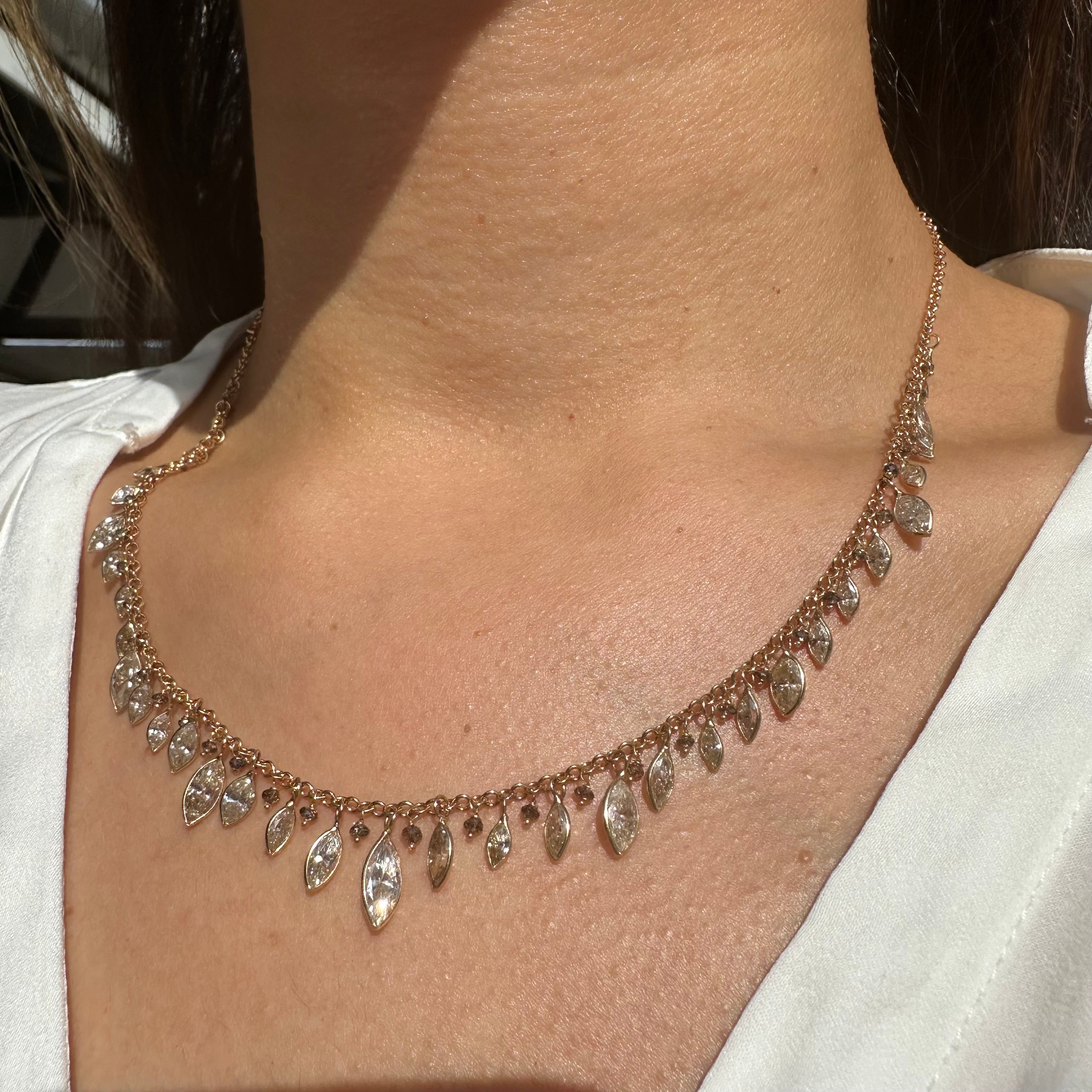 18" Yellow Gold With Dangling