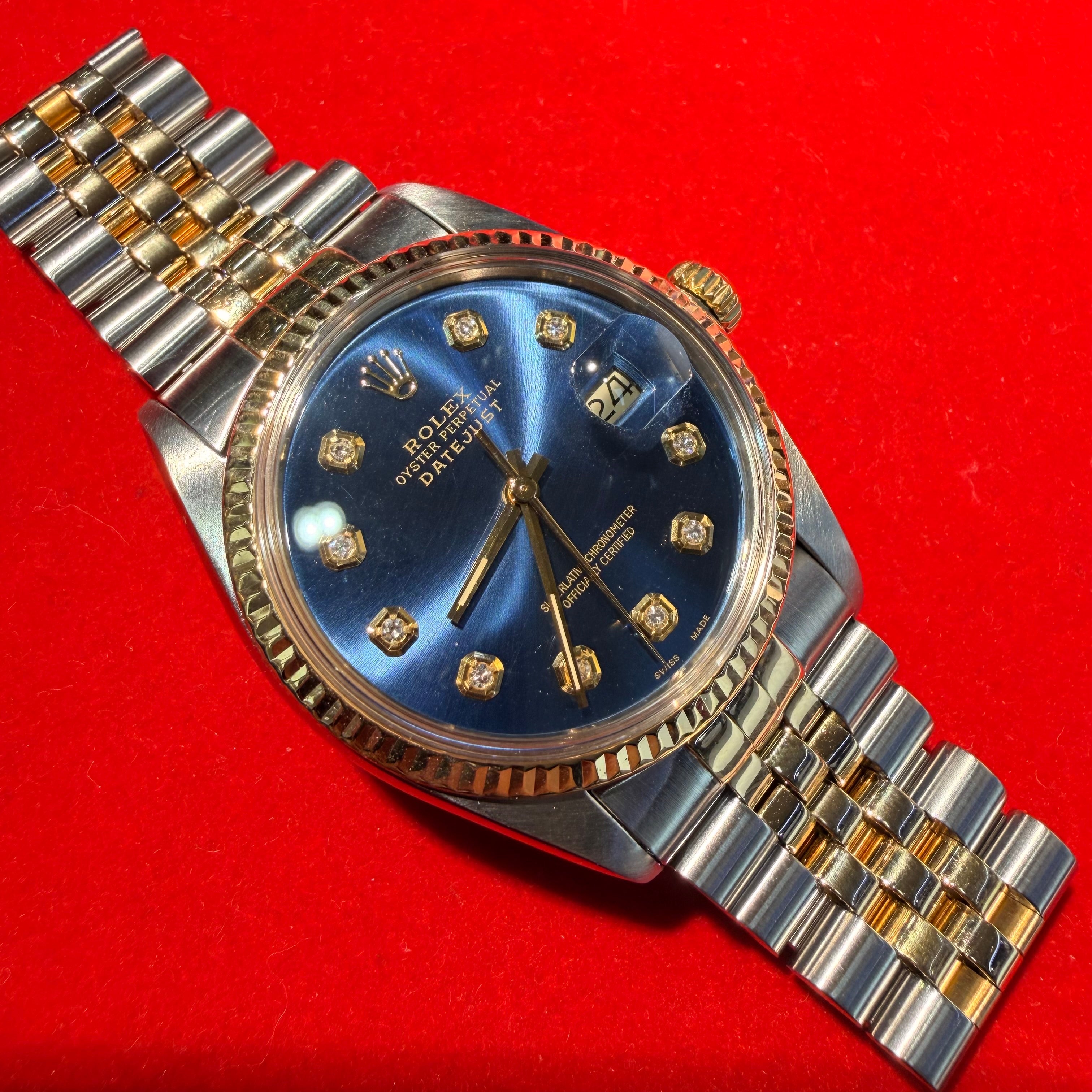 36MM Two Tone 18K&Stainless Steel Date Just Rolex Ref.16013 7.5"