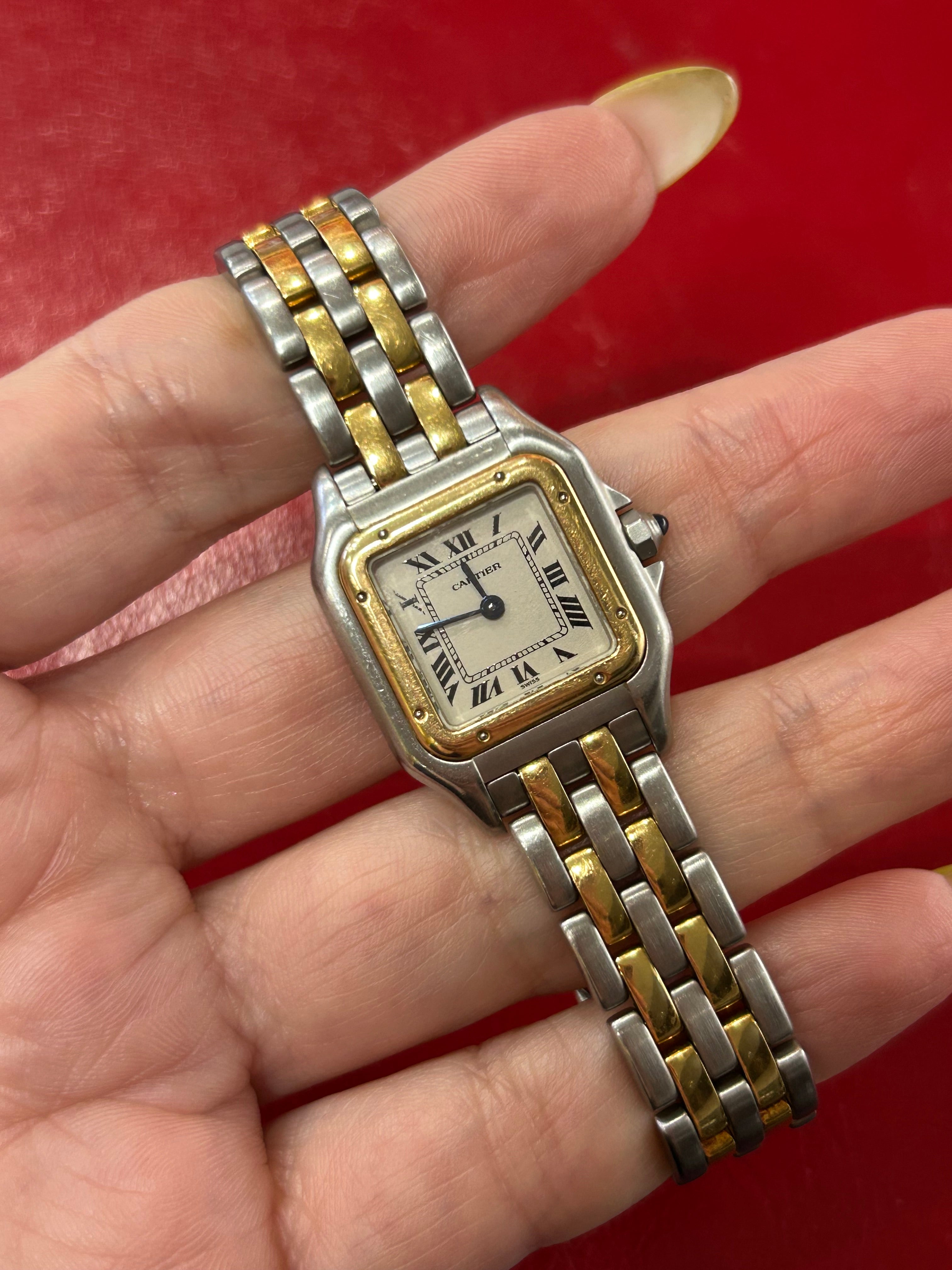 Cartier Panthère Ref. 112000 | 22mm Small | Stainless Steel & 18K Yellow Gold Watch