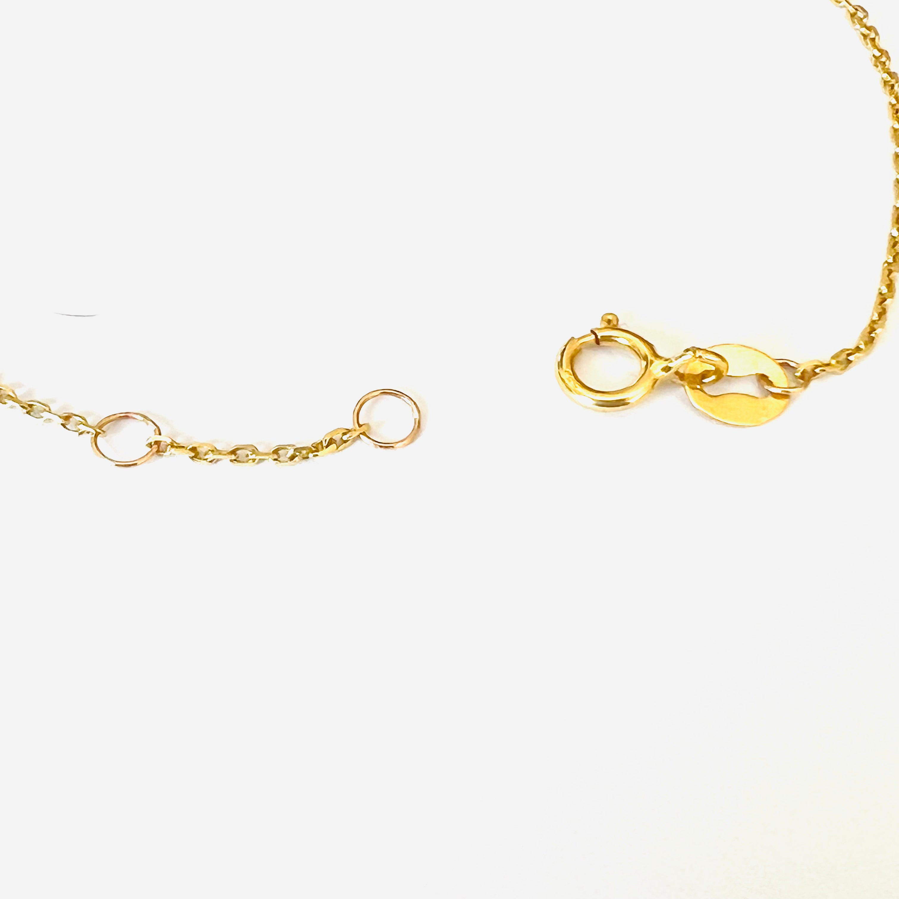 Emerald And Diamond Bracelet in Solid 14k Yellow Gold 6.75"