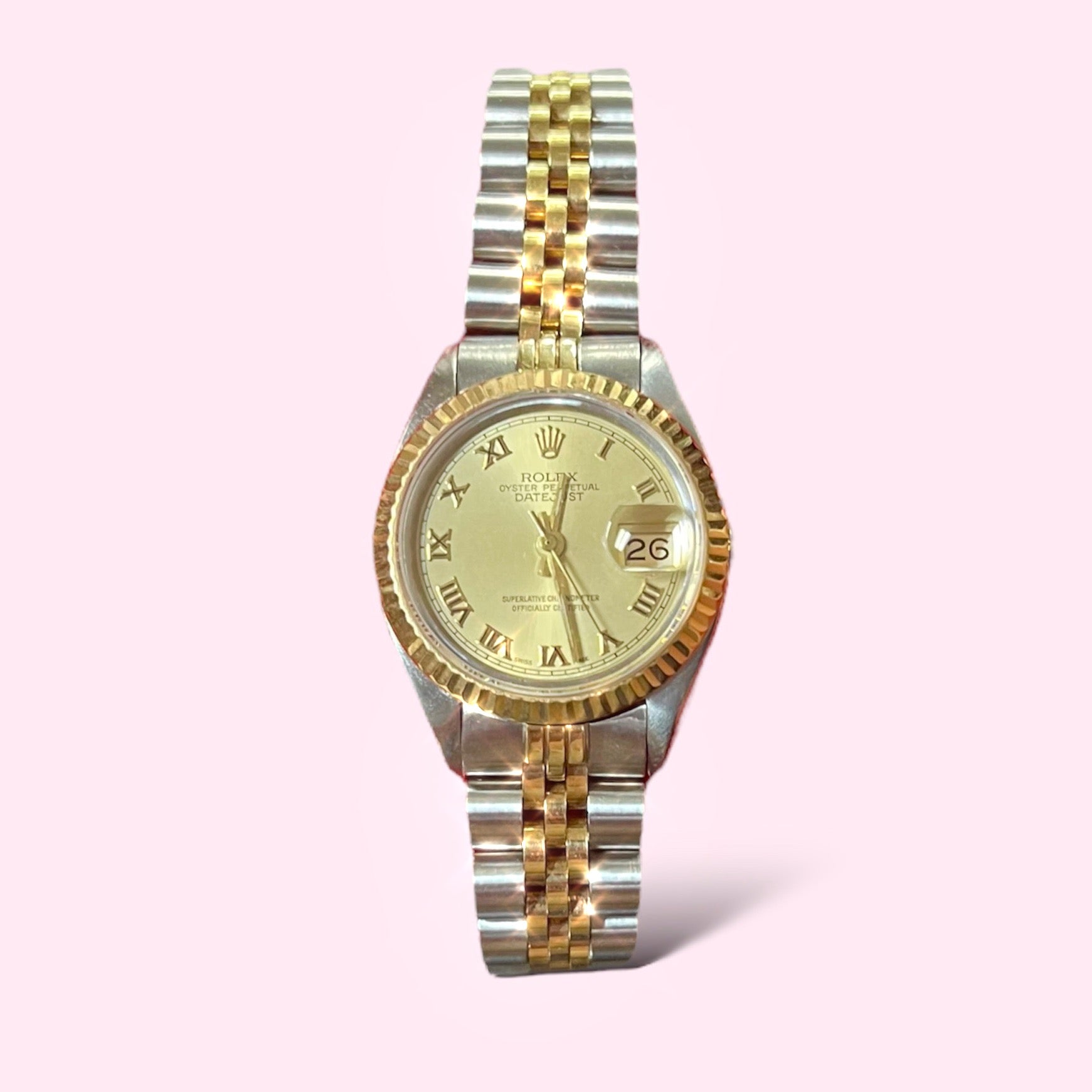 Yellow Gold DateJust Ladies Rolex Watch
