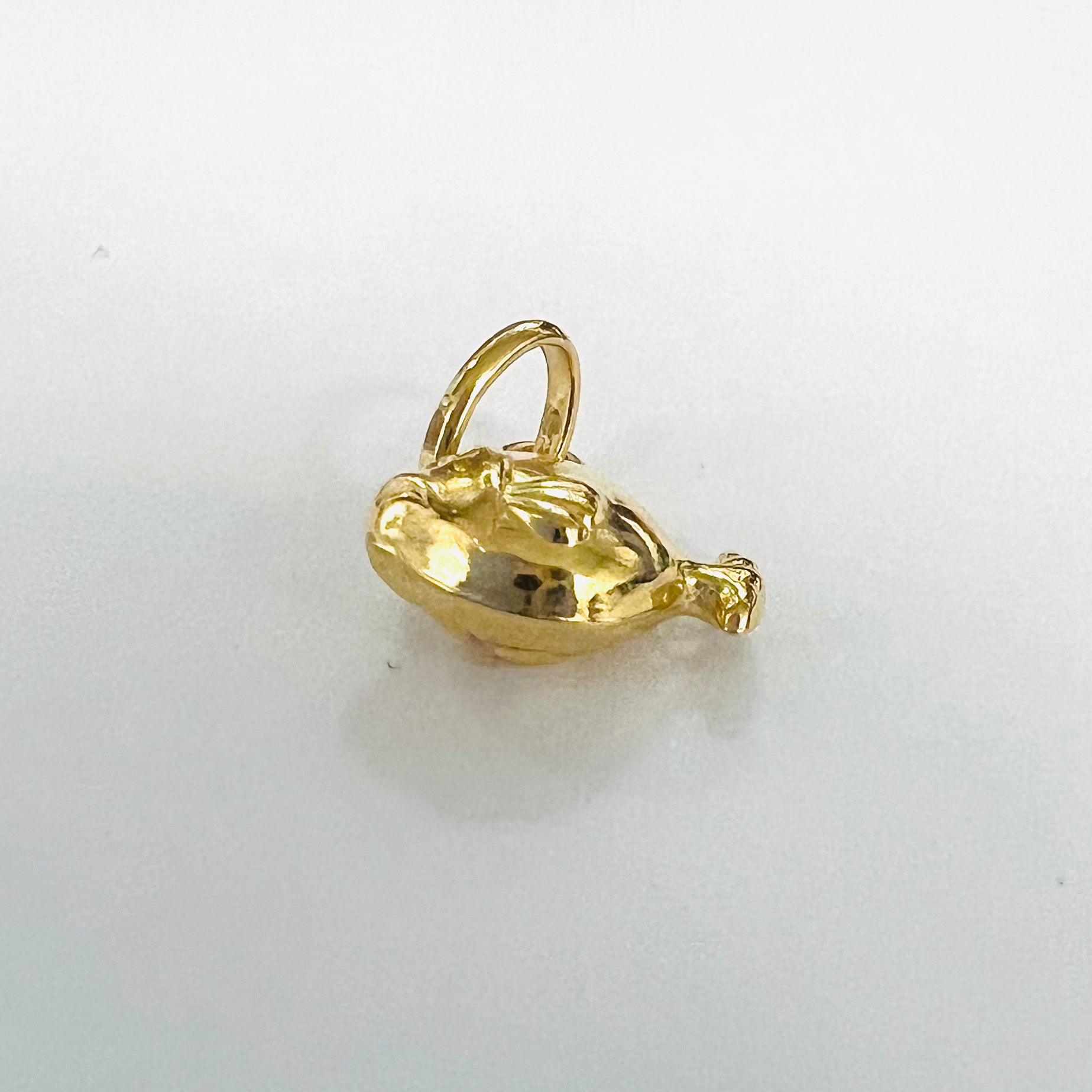 14K Yellow Gold Fish Charm Pendant
