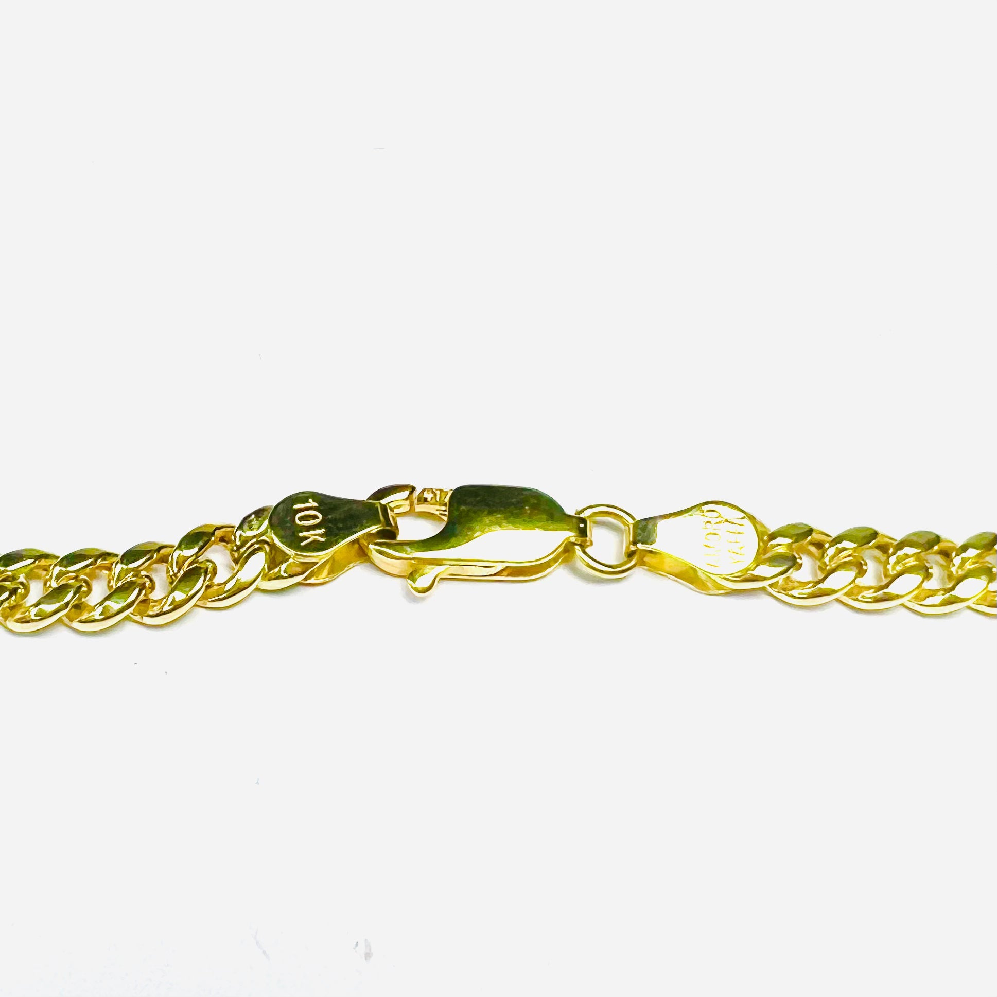22" 5mm 10K Yellow Gold Curb Chain Necklace