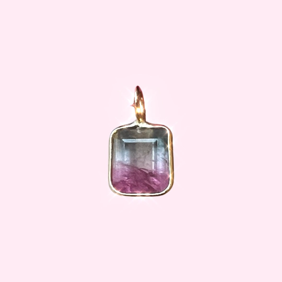 Tourmaline 14K Yellow Gold Pendant Charm