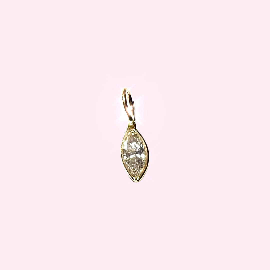 .30CT  Marquis Cut Natural Diamond Pendant Charm