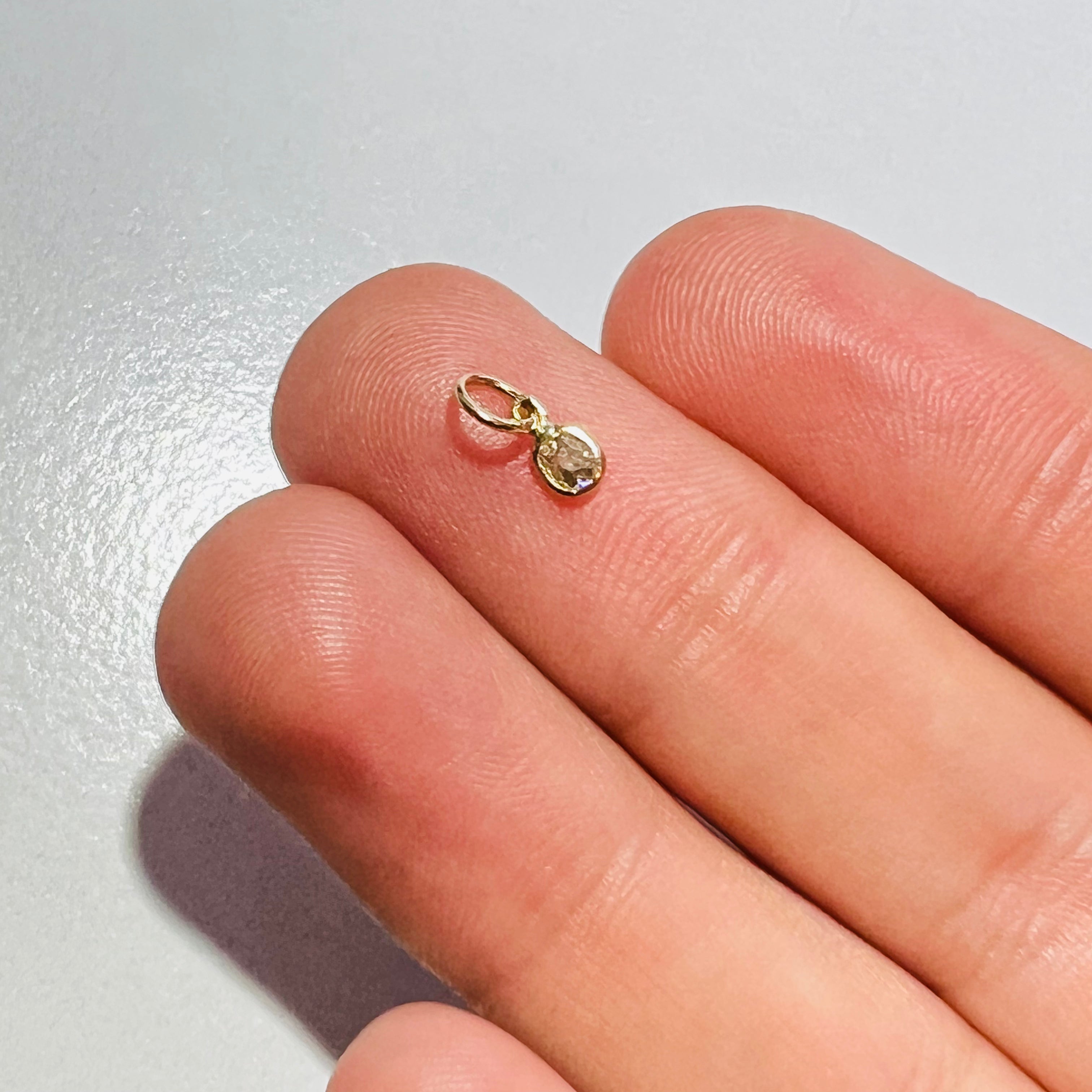 14K Yellow Gold Dimond Charm