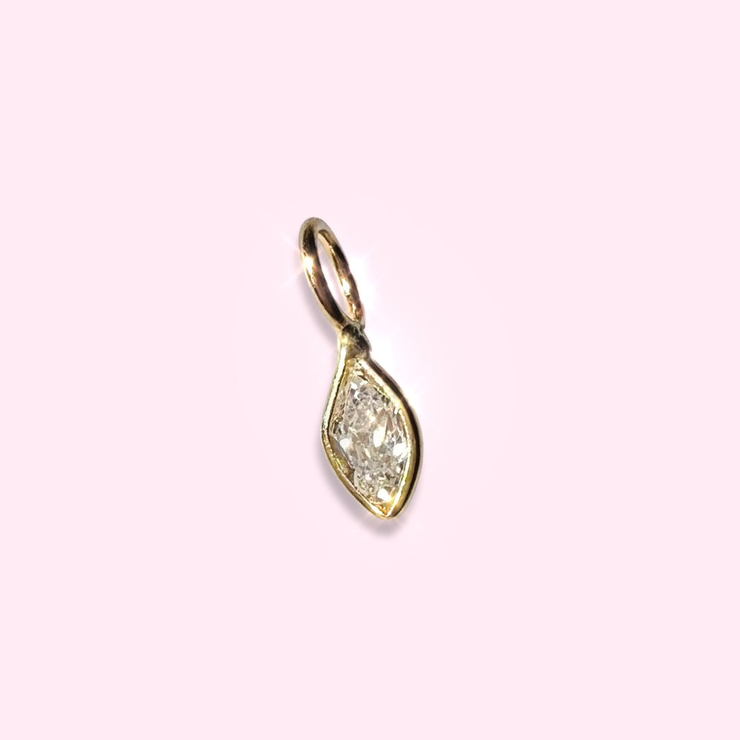 .25CT Marquis Cut Natural Diamond Pendant Charm