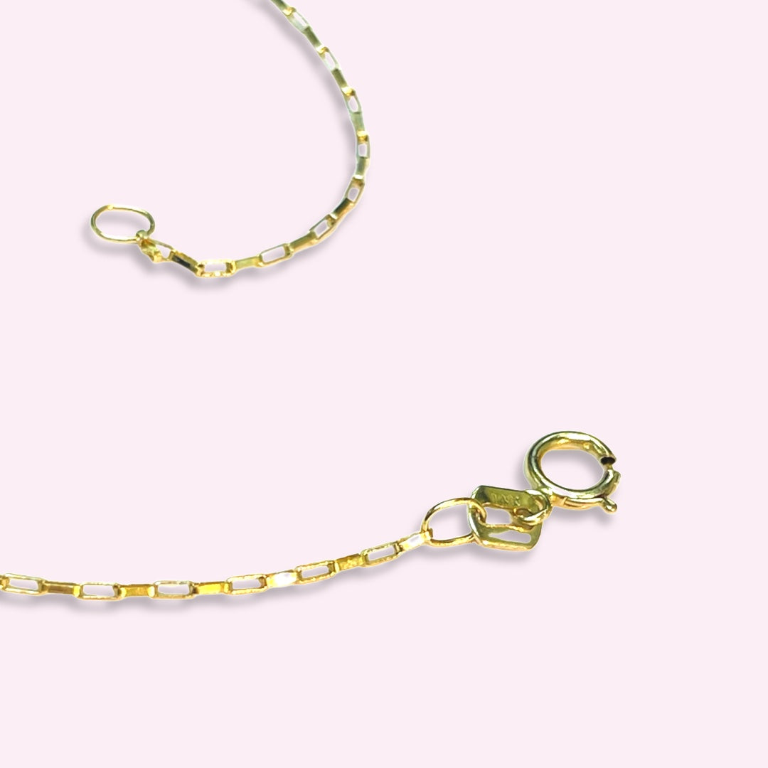 Colombian Emerald Bead Handchain 14k Yellow Gold