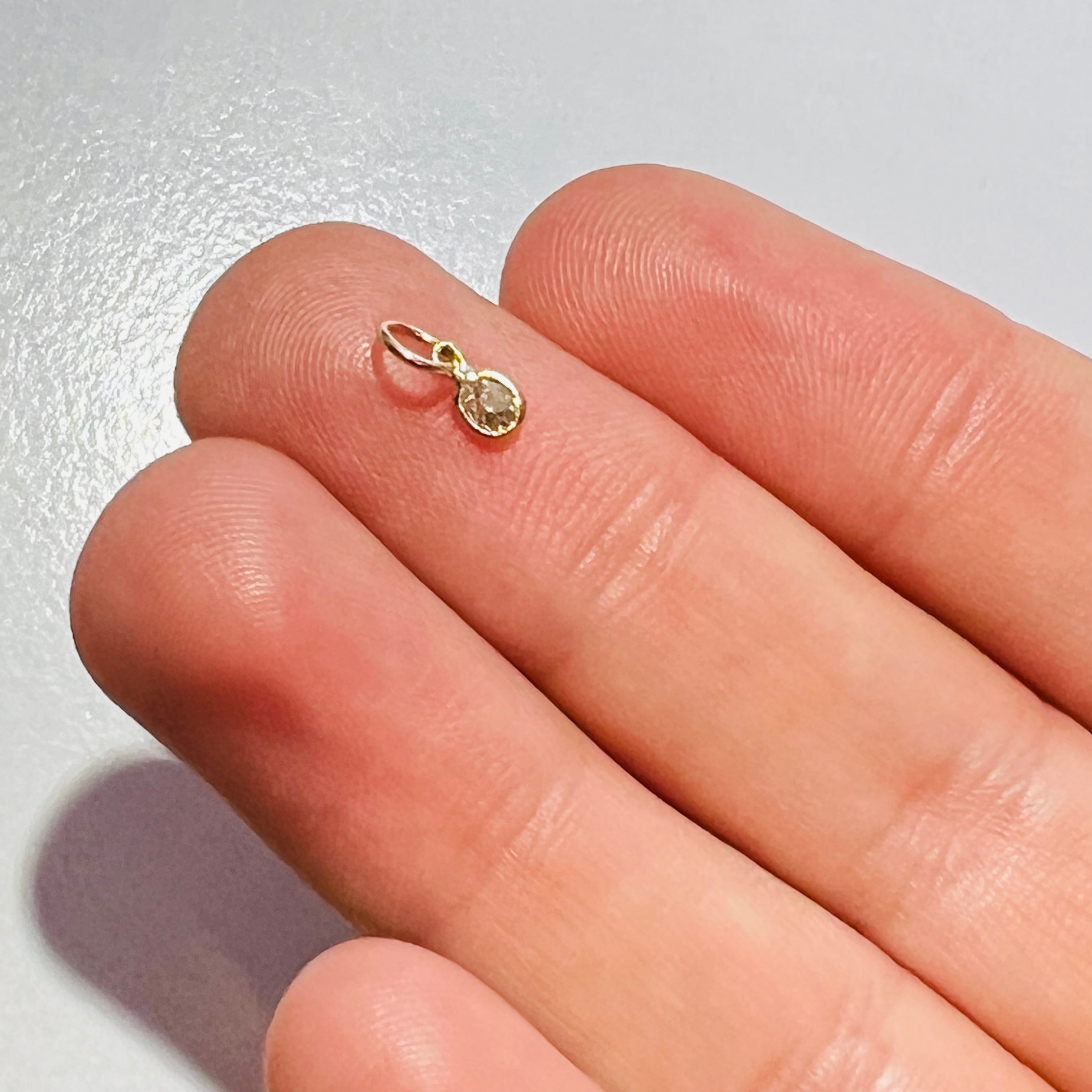 14K Yellow Gold Dimond Charm