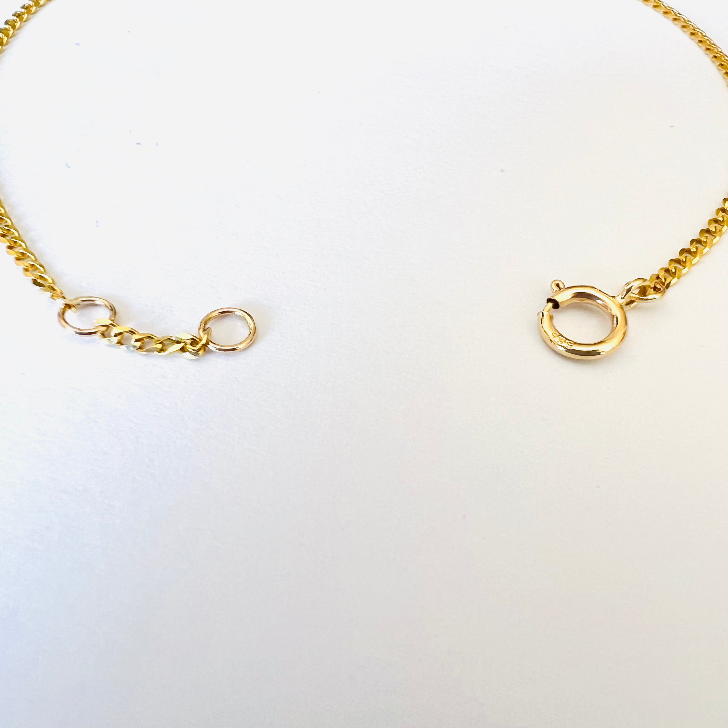 Sapphire And Diamond Bracelet in Solid 14k Yellow Gold 7"