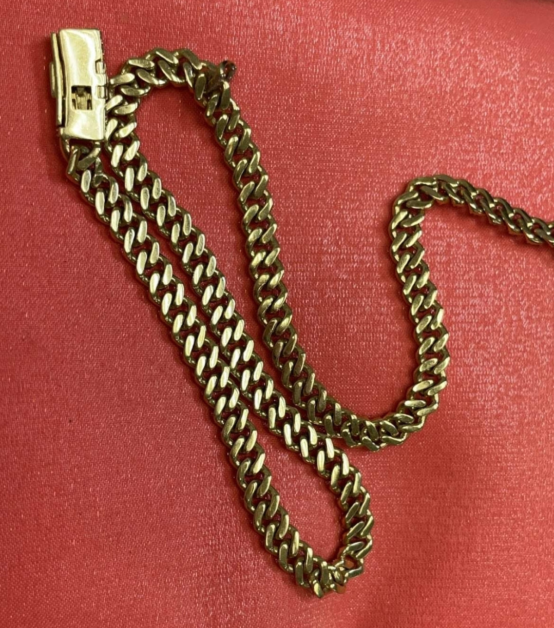 Reserved 10K Diamond Cuban Chain Necklace