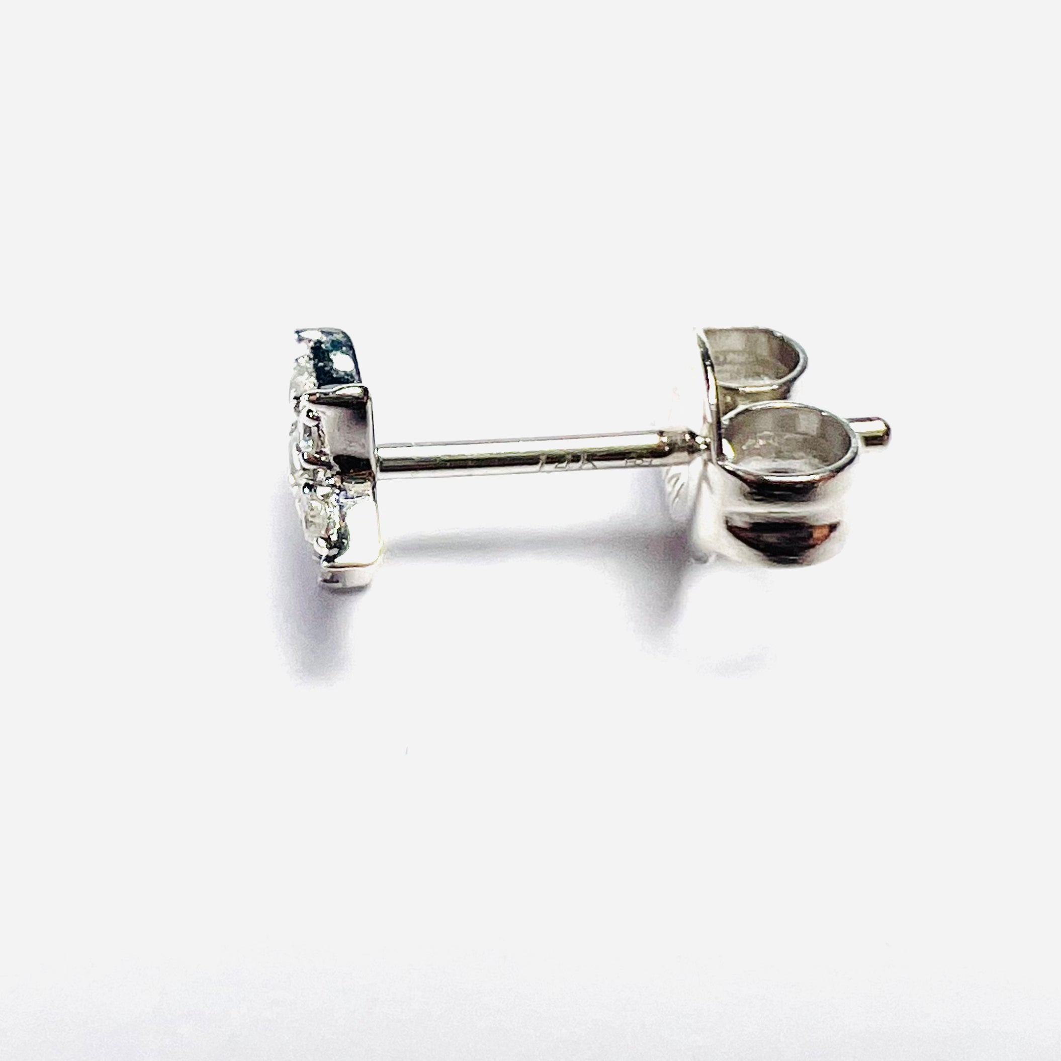 Celestial 14K White Gold Diamond Star Single Earring Stud 5mm
