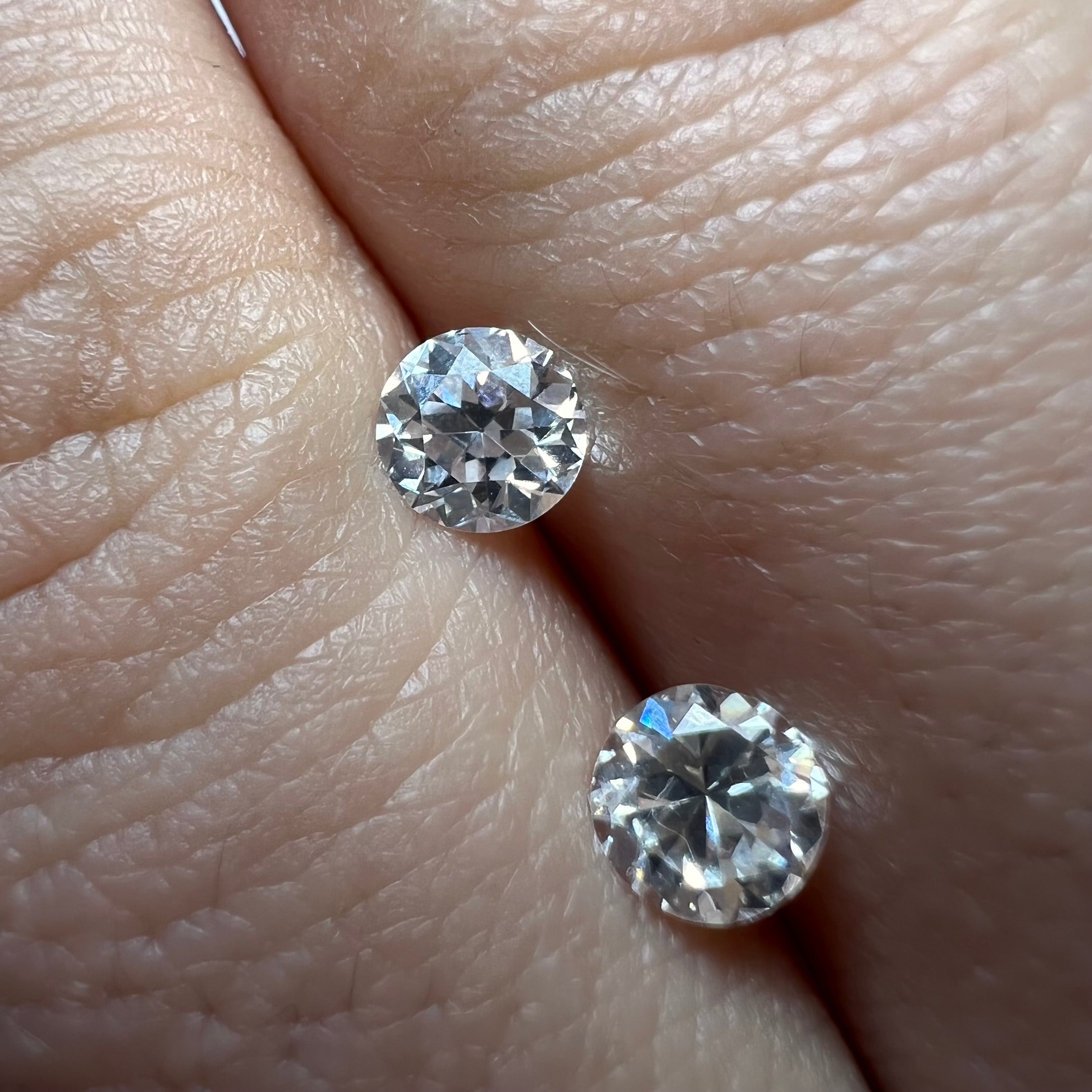.95CT Old Mine Cut Diamond H-K VS2 5mm Natural Earth mined