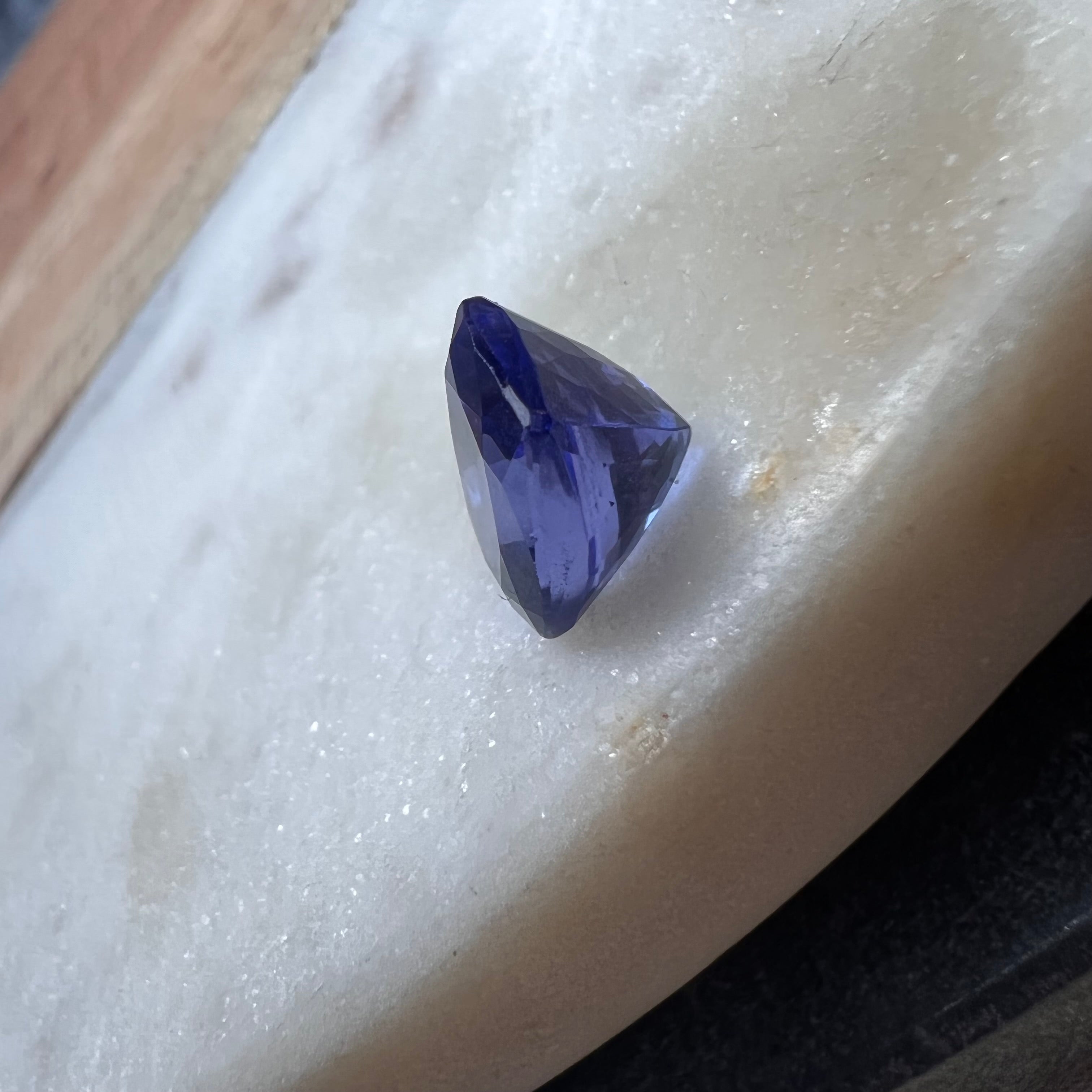 3.78CTW Loose Natural Brilliant Cut Tanzanite 9.71x7.43mm Earth mined Gemstone