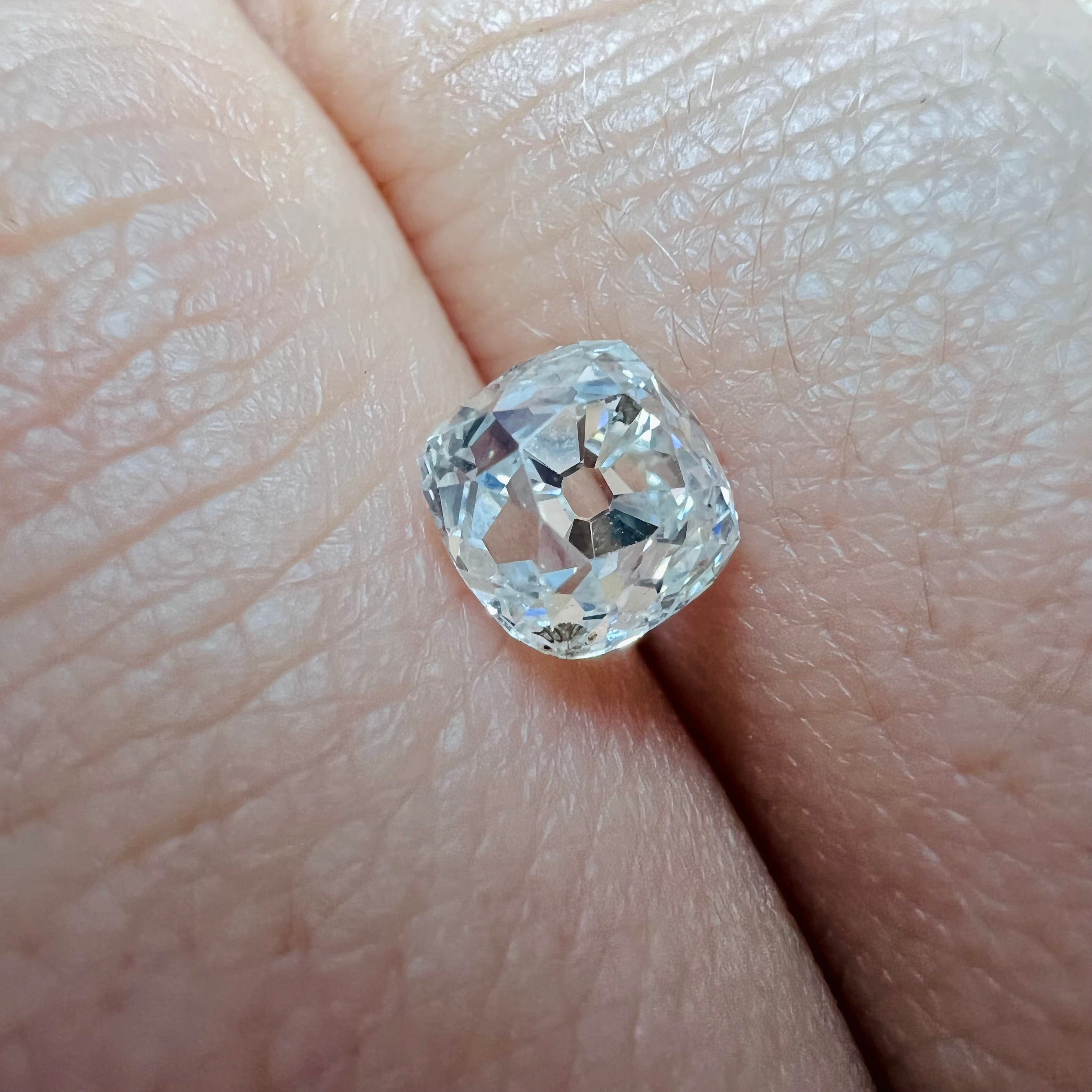 1.08CT Old Mine Brilliant Cut Diamond I SI2 5.60x5.56x4.60mm Natural Earth mined