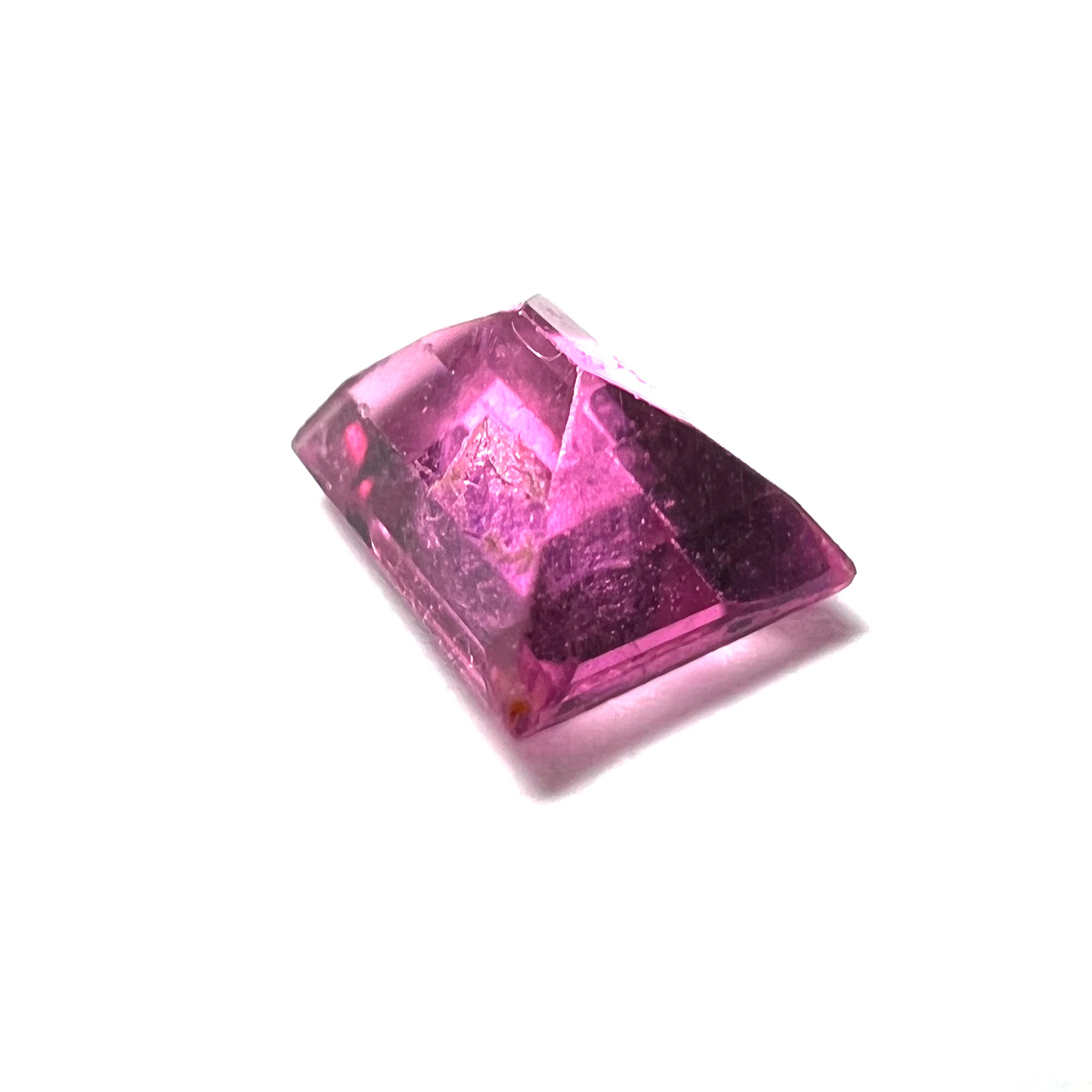.73CT Natural Pink Rectangle Tourmaline 7x4x2.7mm Earth mined Gemstone