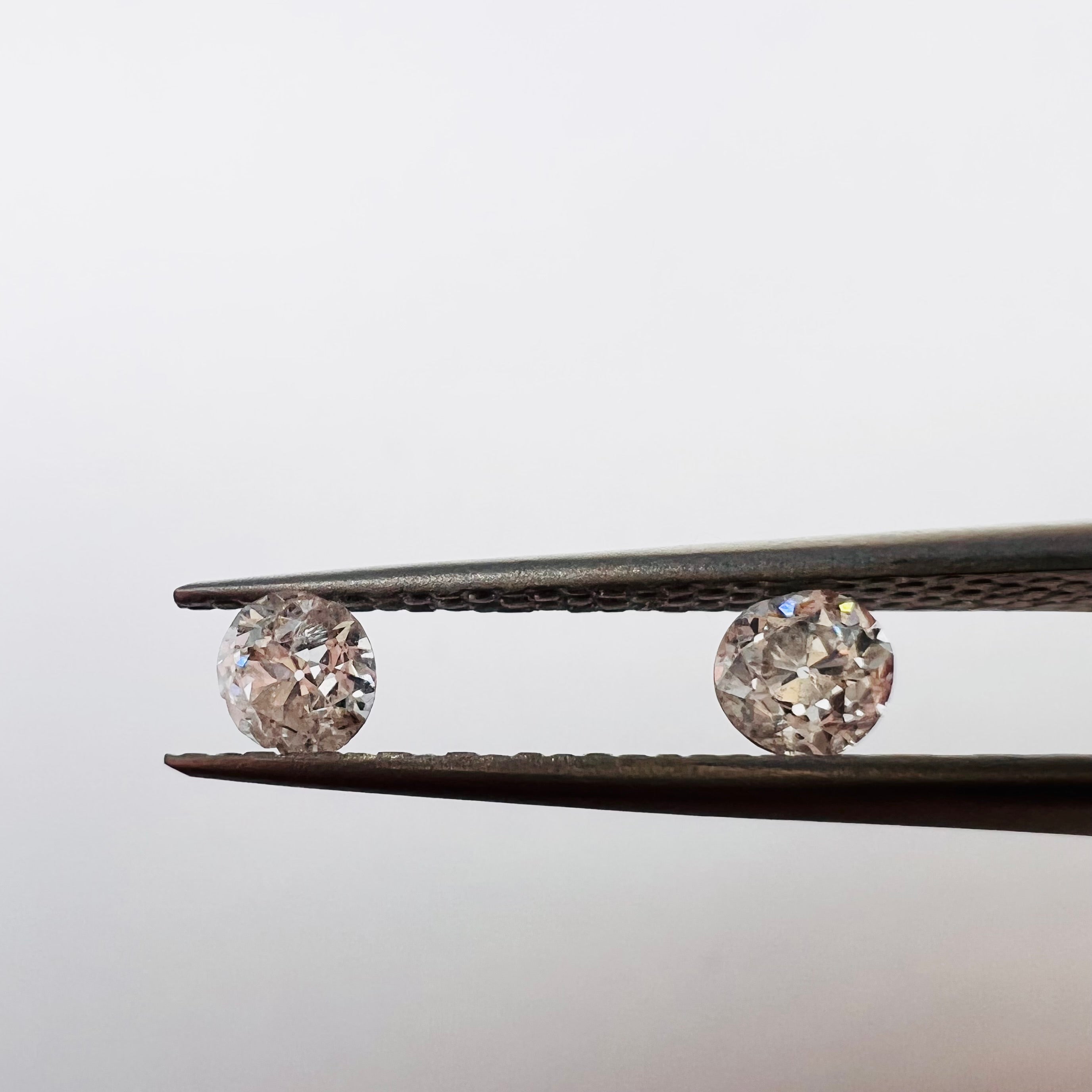 .38ctw Old Mine Cut Diamond Light Champagne SI2/I1 3.45x2.32mm Natural Earth mined