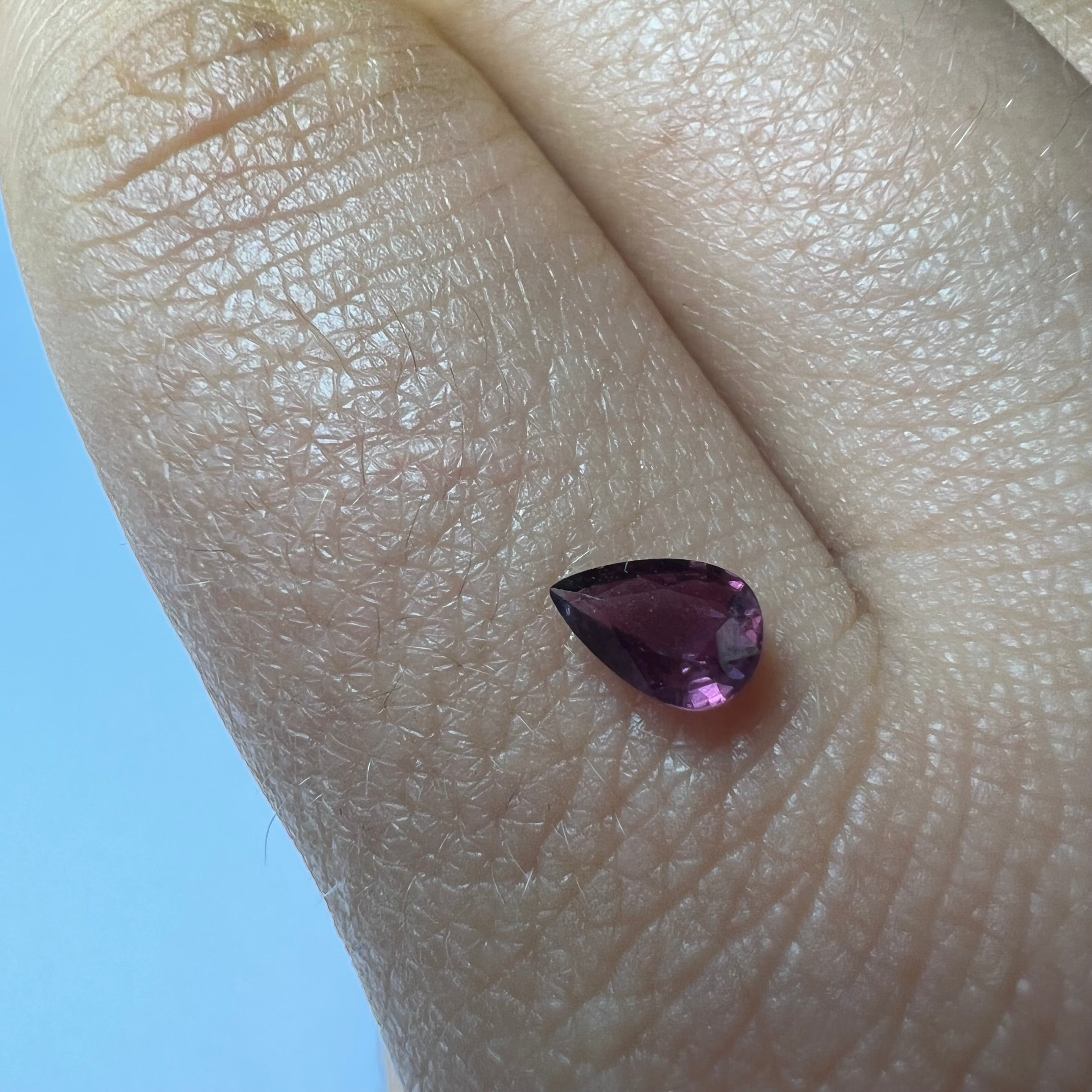 .43CT Loose Natural Pear Ruby 5.87x4.05x2.25mm Earth mined Gemstone