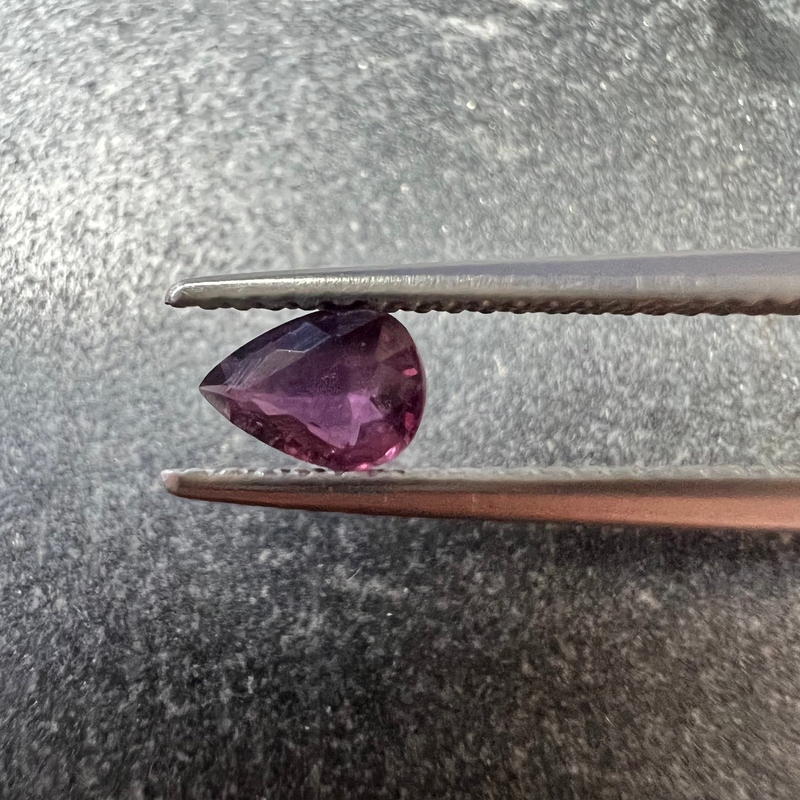 .43CT Loose Natural Pear Ruby 5.87x4.05x2.25mm Earth mined Gemstone