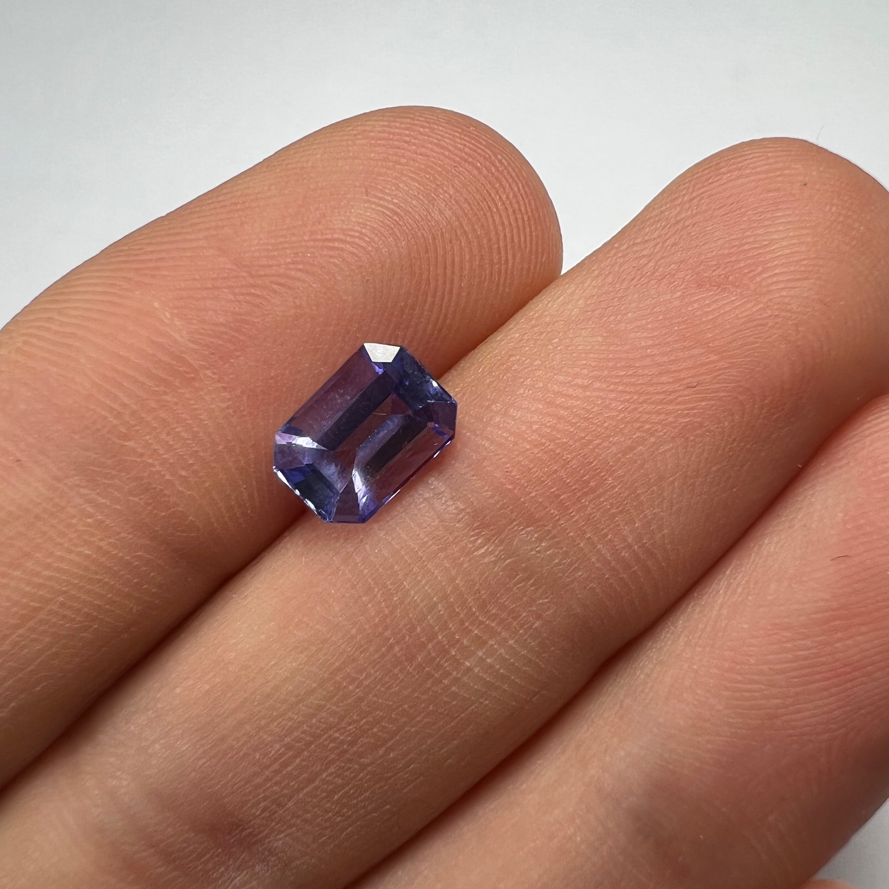 1.33CTW Loose Natural Emerald Cut Tanzanite 7.93x5.71x3.61mm Earth mined Gemstone