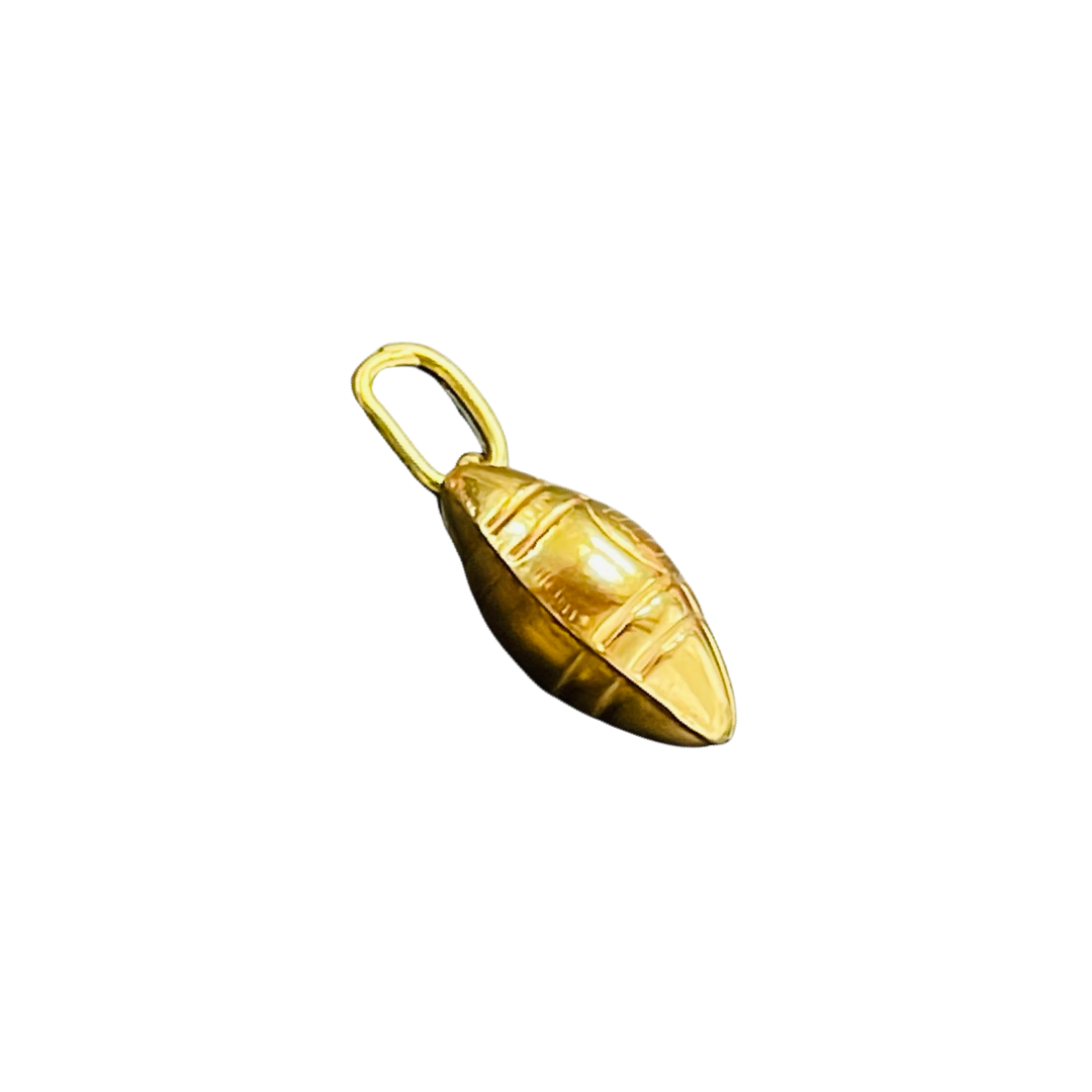 Football 14 K Gold Charm Pendant