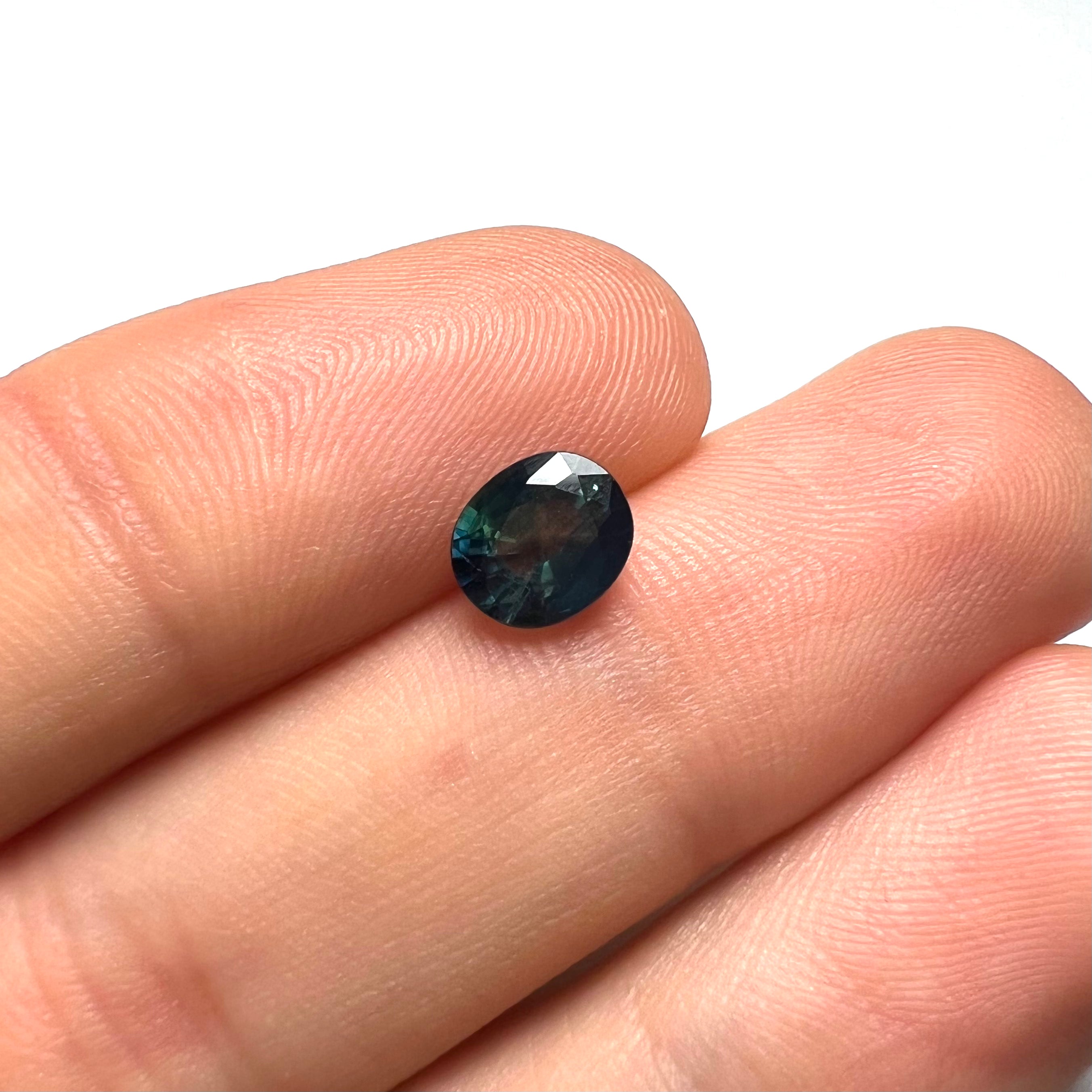 1.25CTW Loose Blue Oval Sapphire 7x6x3mmEarth mined Gemstone