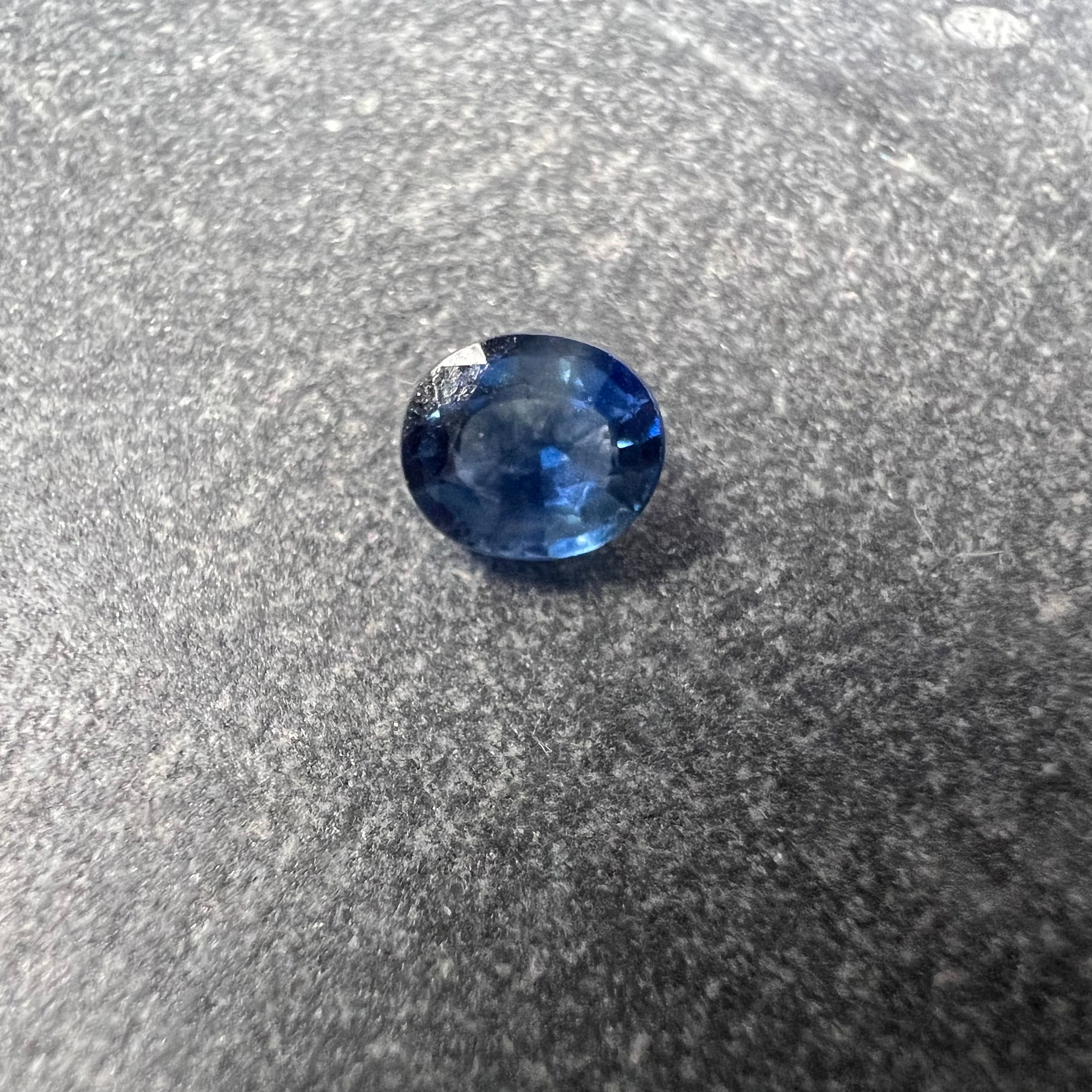 .75CT Loose Natural Oval Sapphire 5.92x5.03x2.66mm Earth mined Gemstone