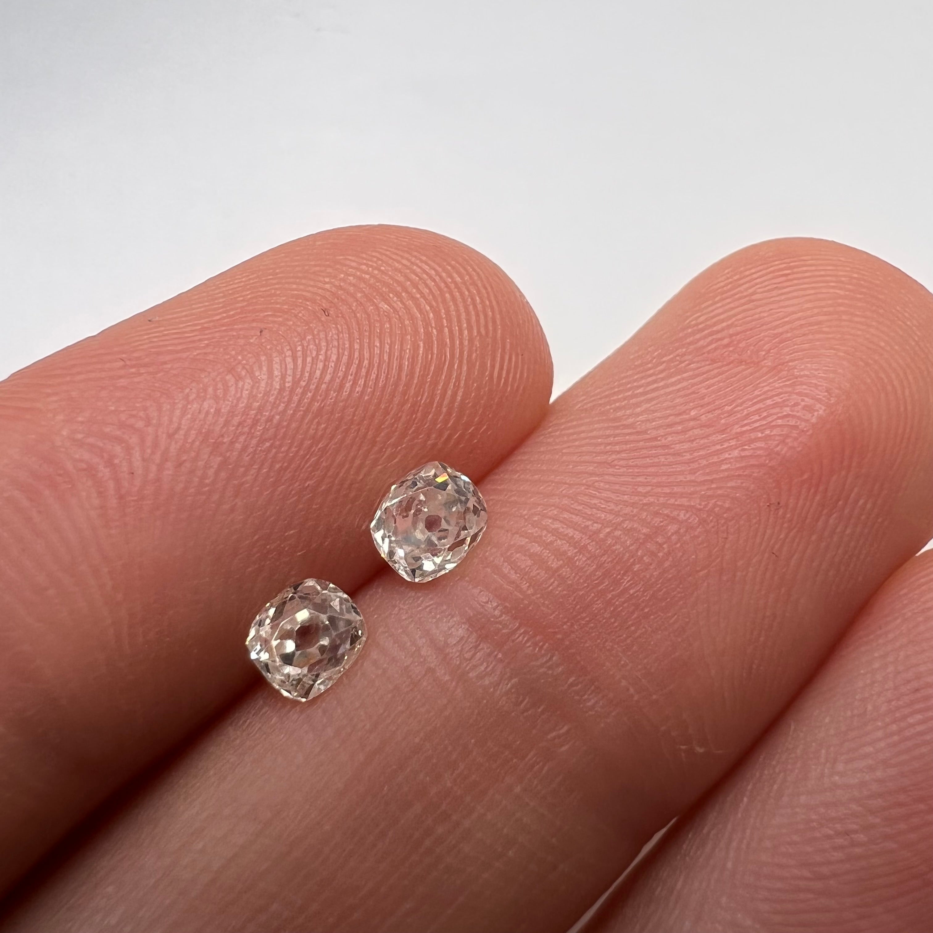 .74ctw Old Mine Cut Diamond I/J SI1 4.5X4mm Natural Earth mined