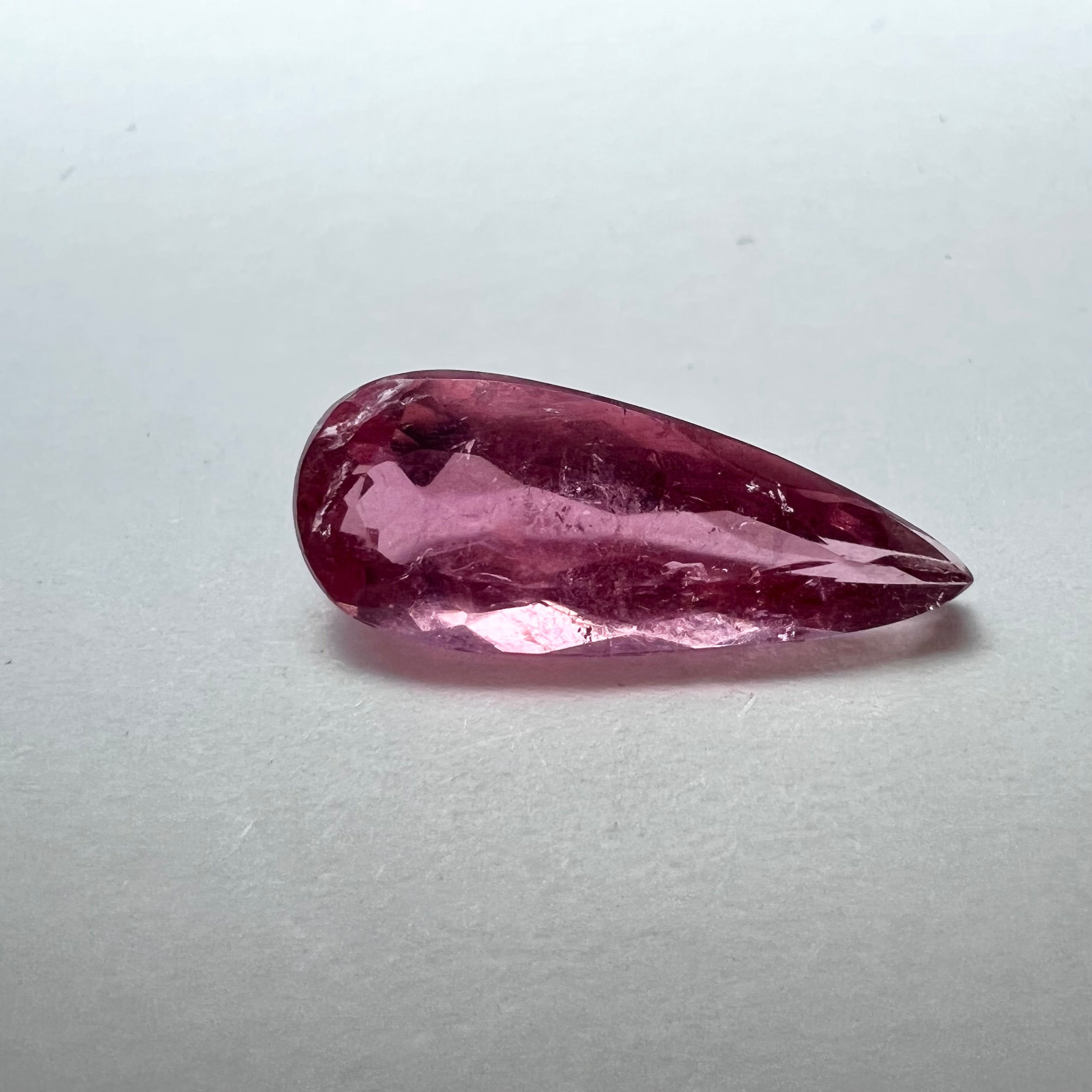 2.13CTW Natural Pear Cut Tourmaline 14.33x5.82mm Earth mined Gemstone