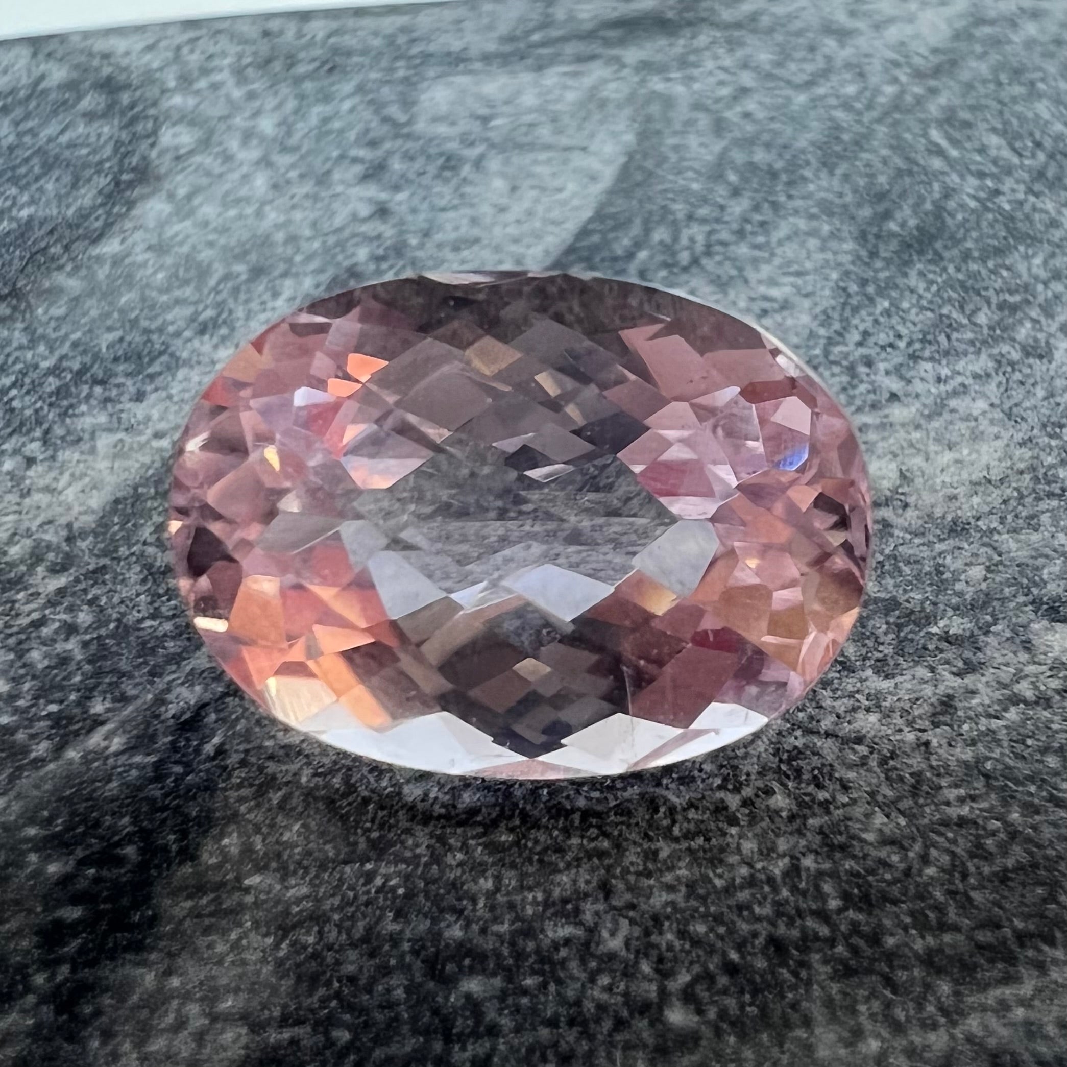 8.42CTW Natural Faceted Oval Kunzite 14.20x10.10mm Earth mined Gemstone