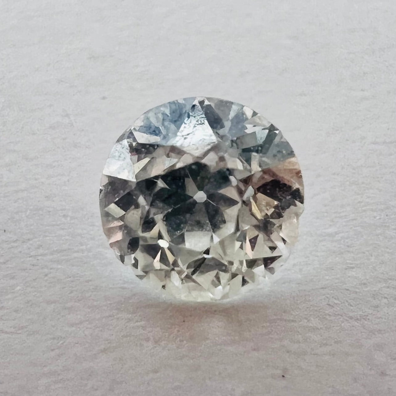 .38CT Old Mine Round Cut Diamond J SI2 4.48x2.92mm Natural Earth mined