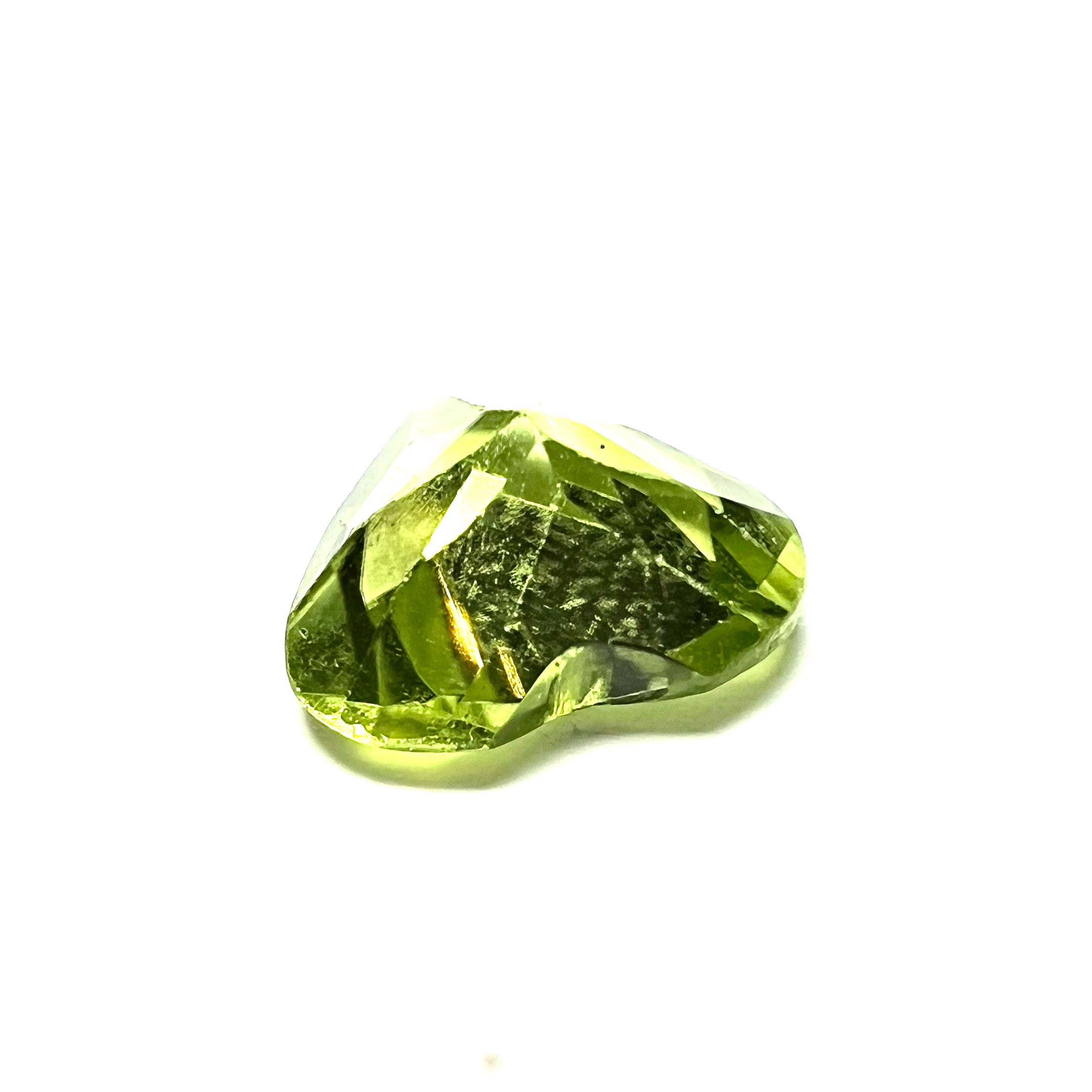 1.25CTW Loose Natural Heart Cut Peridot 7x3.3mm Earth mined Gemstone
