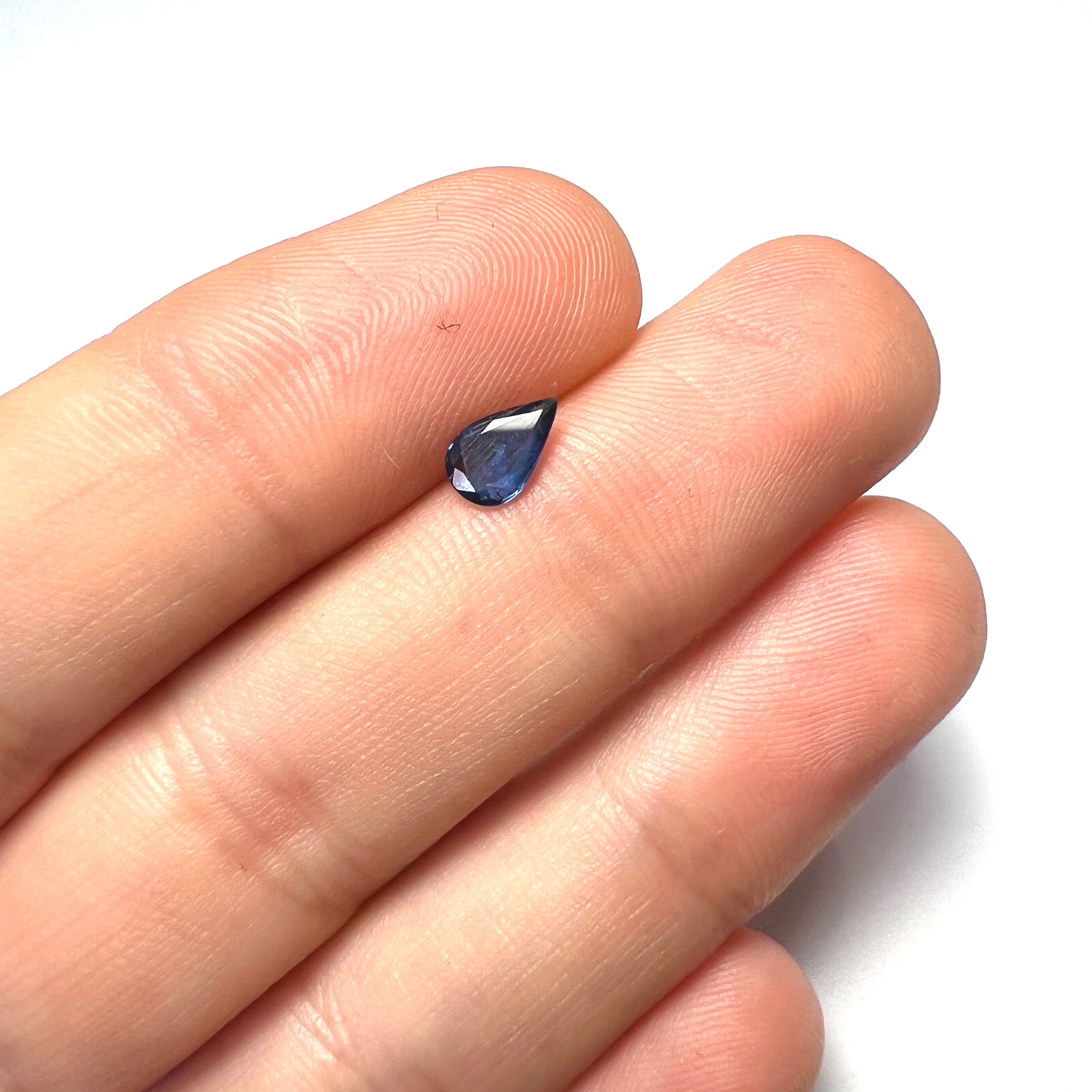 .54CT Loose Natural Pear Sapphire 7x4.1x2mm Earth mined Gemstone