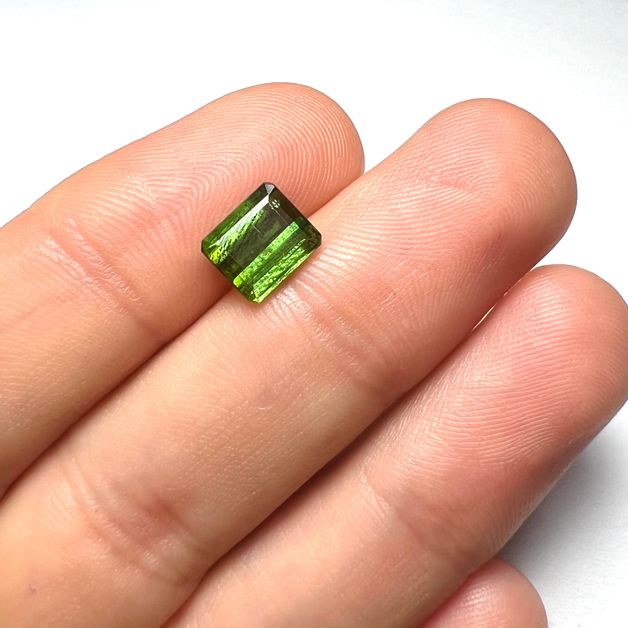 2.38CTW Natural Emerald Cut Tourmaline 8x7x4mm Earth mined Gemstone